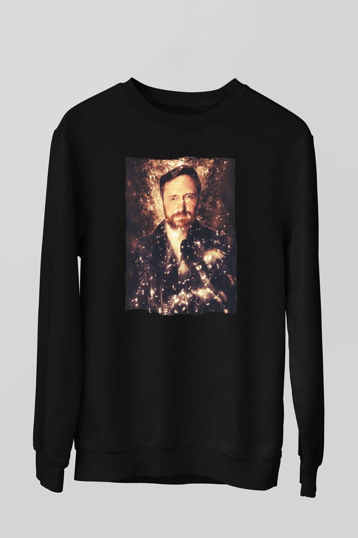 David Guetta Siyah Unisex Sweatshirt