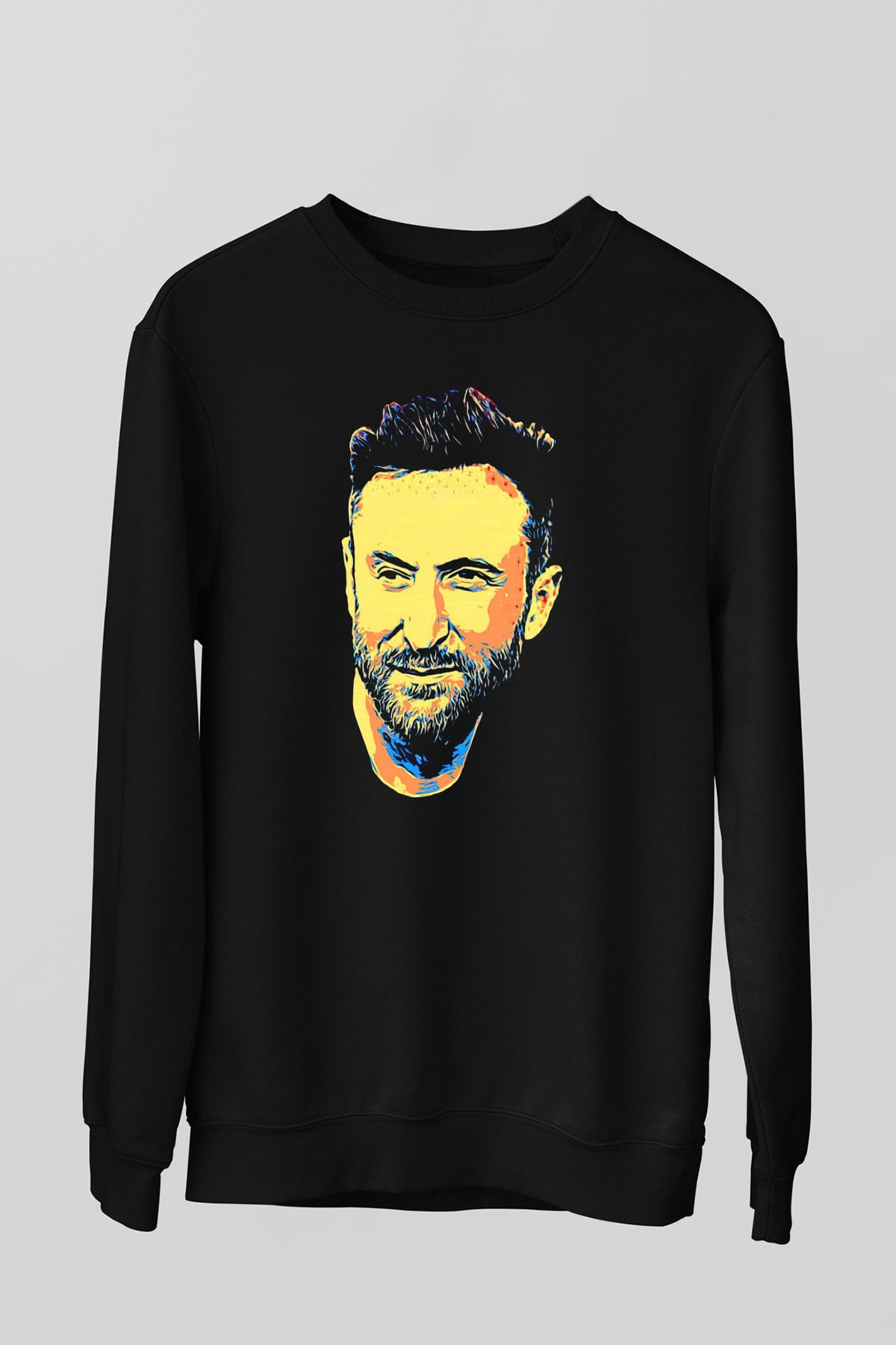 David Guetta Siyah Unisex Sweatshirt