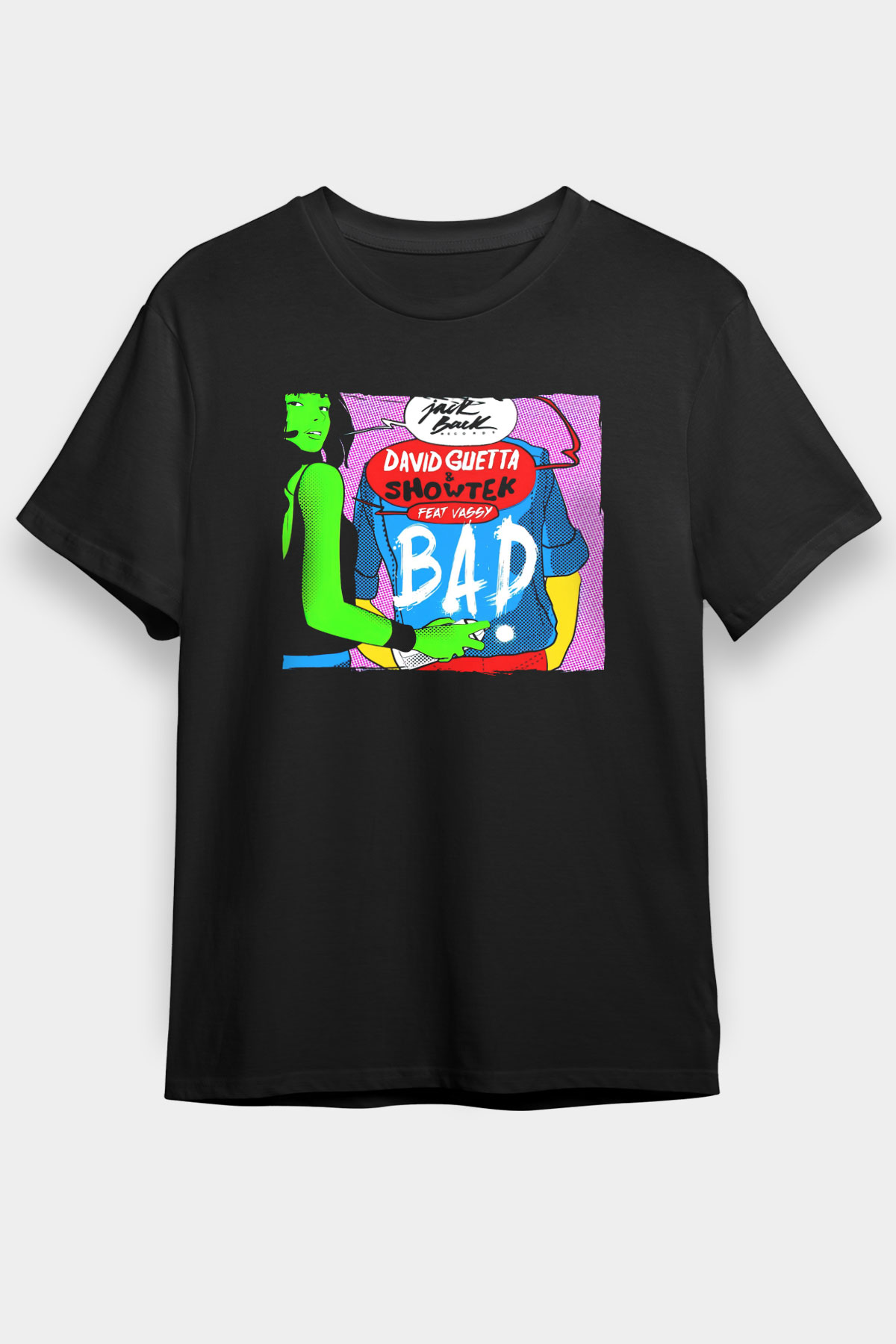 David Guetta Siyah Unisex Tişört T-Shirt - TişörtFabrikası