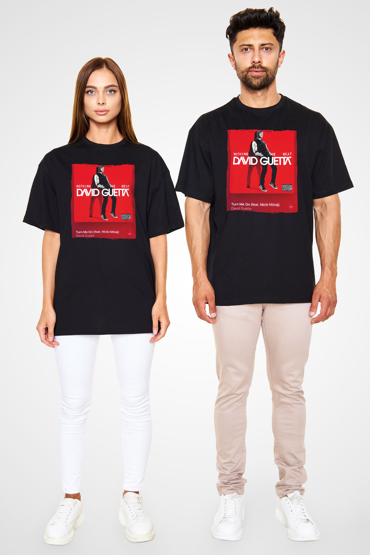 David Guetta Siyah Unisex Tişört T-Shirt - TişörtFabrikası