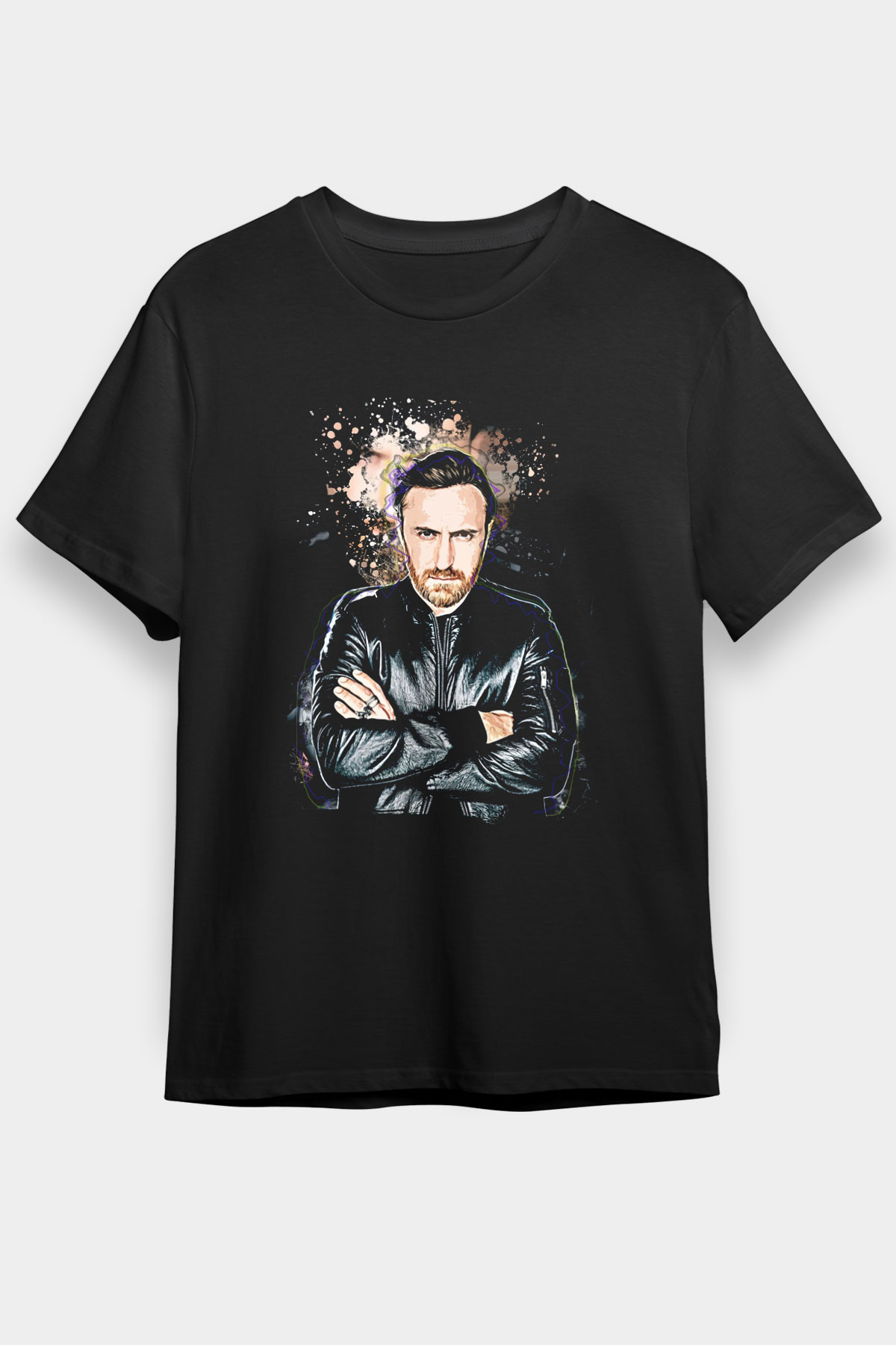 David Guetta Siyah Unisex Tişört T-Shirt - TişörtFabrikası