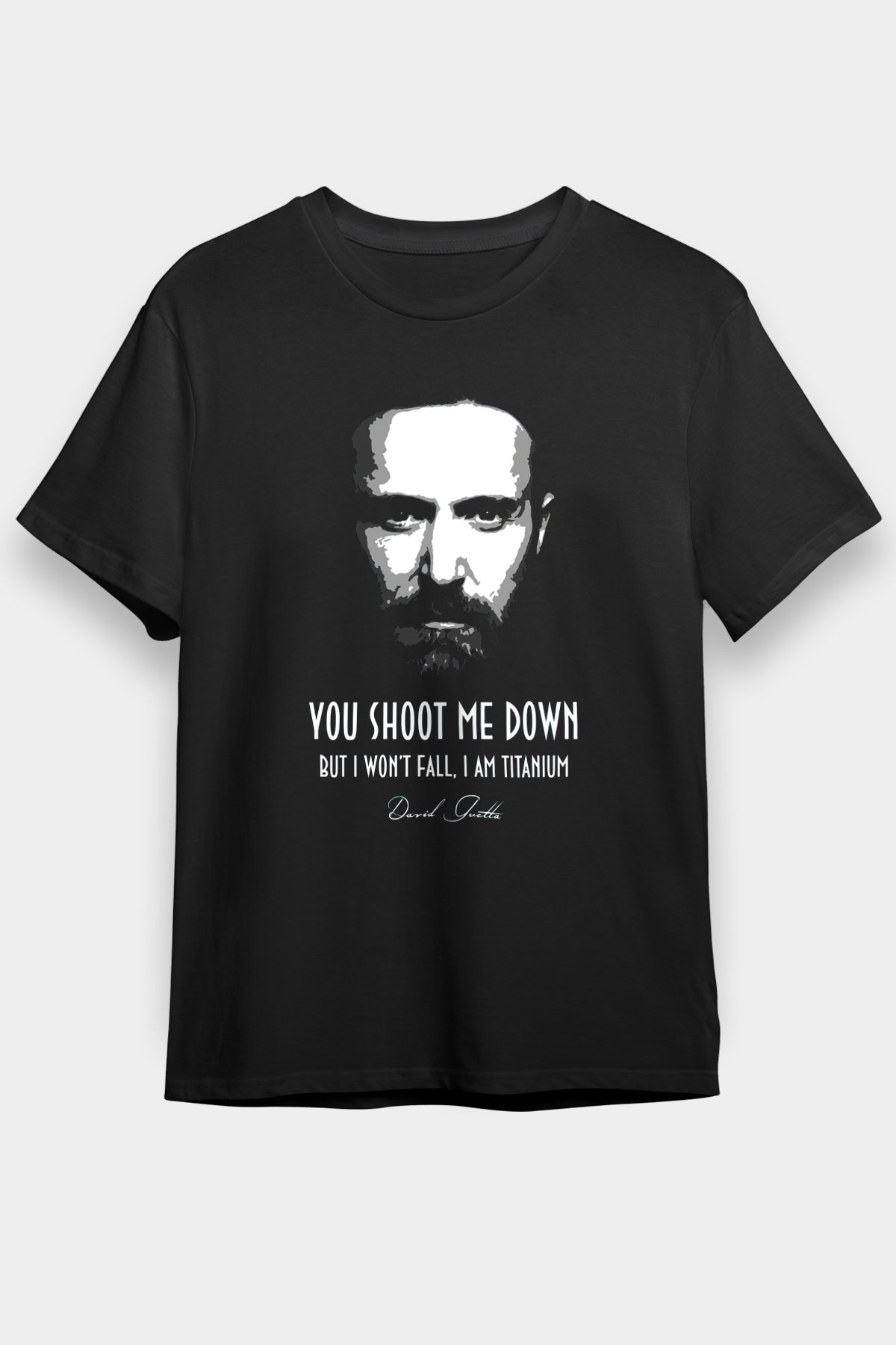 David Guetta Siyah Unisex Tişört T-Shirt - TişörtFabrikası