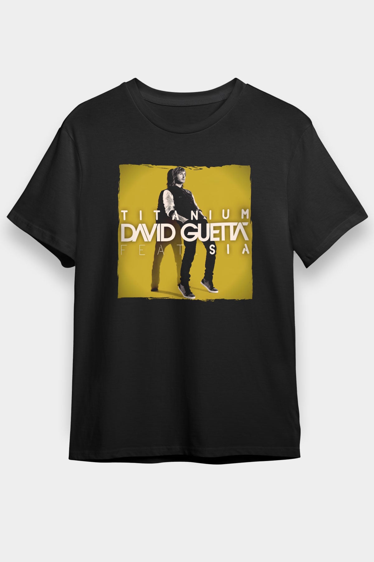 David Guetta Siyah Unisex Tişört T-Shirt - TişörtFabrikası