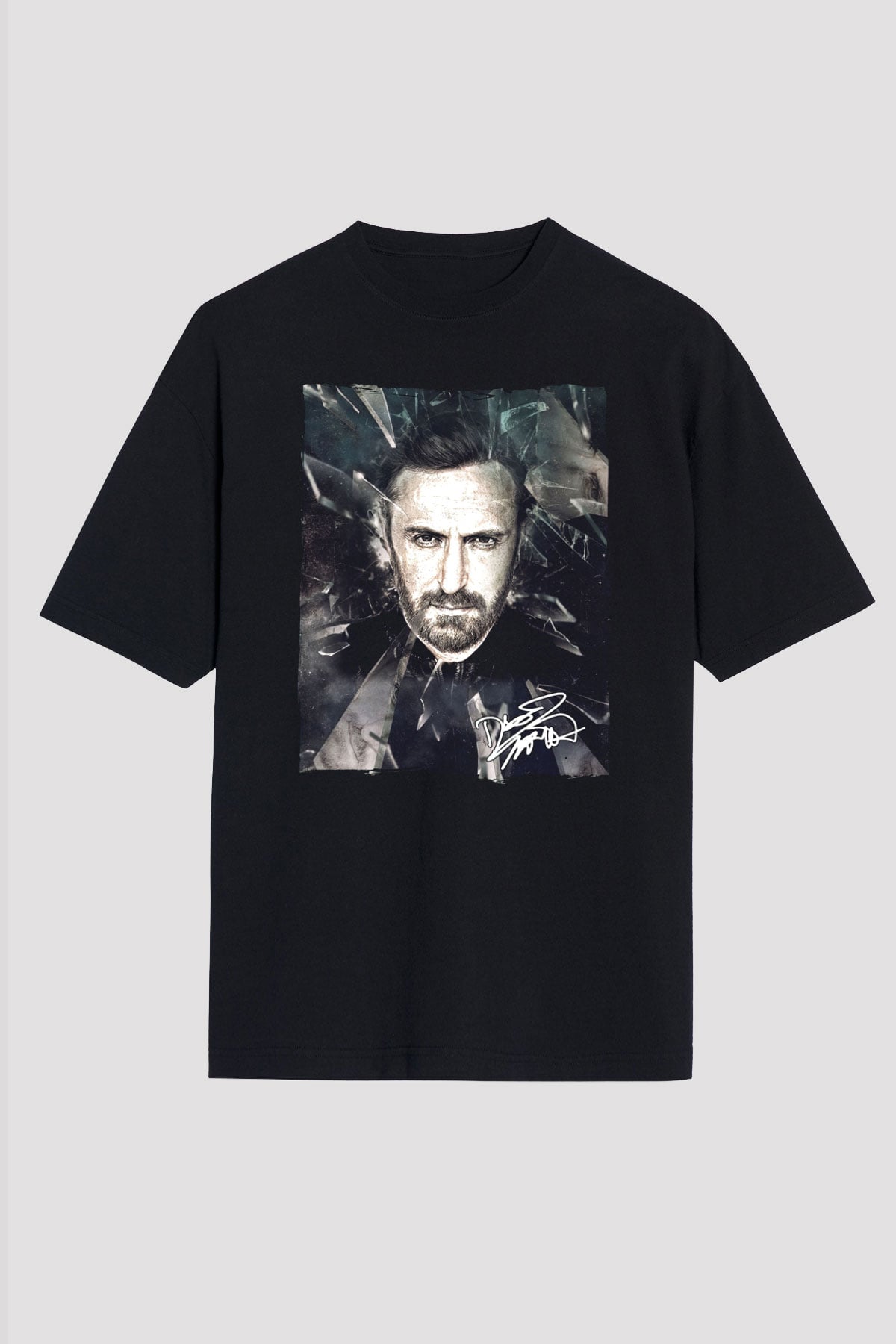 David Guetta Siyah Unisex Tişört T-Shirt - TişörtFabrikası