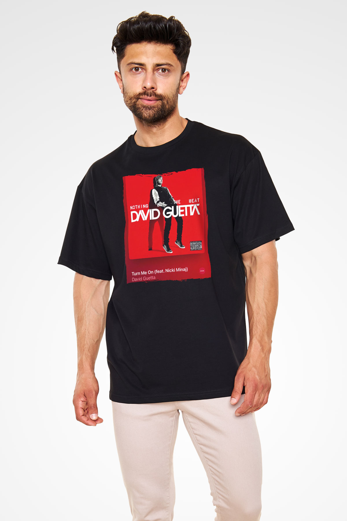David Guetta Siyah Unisex Tişört T-Shirt - TişörtFabrikası