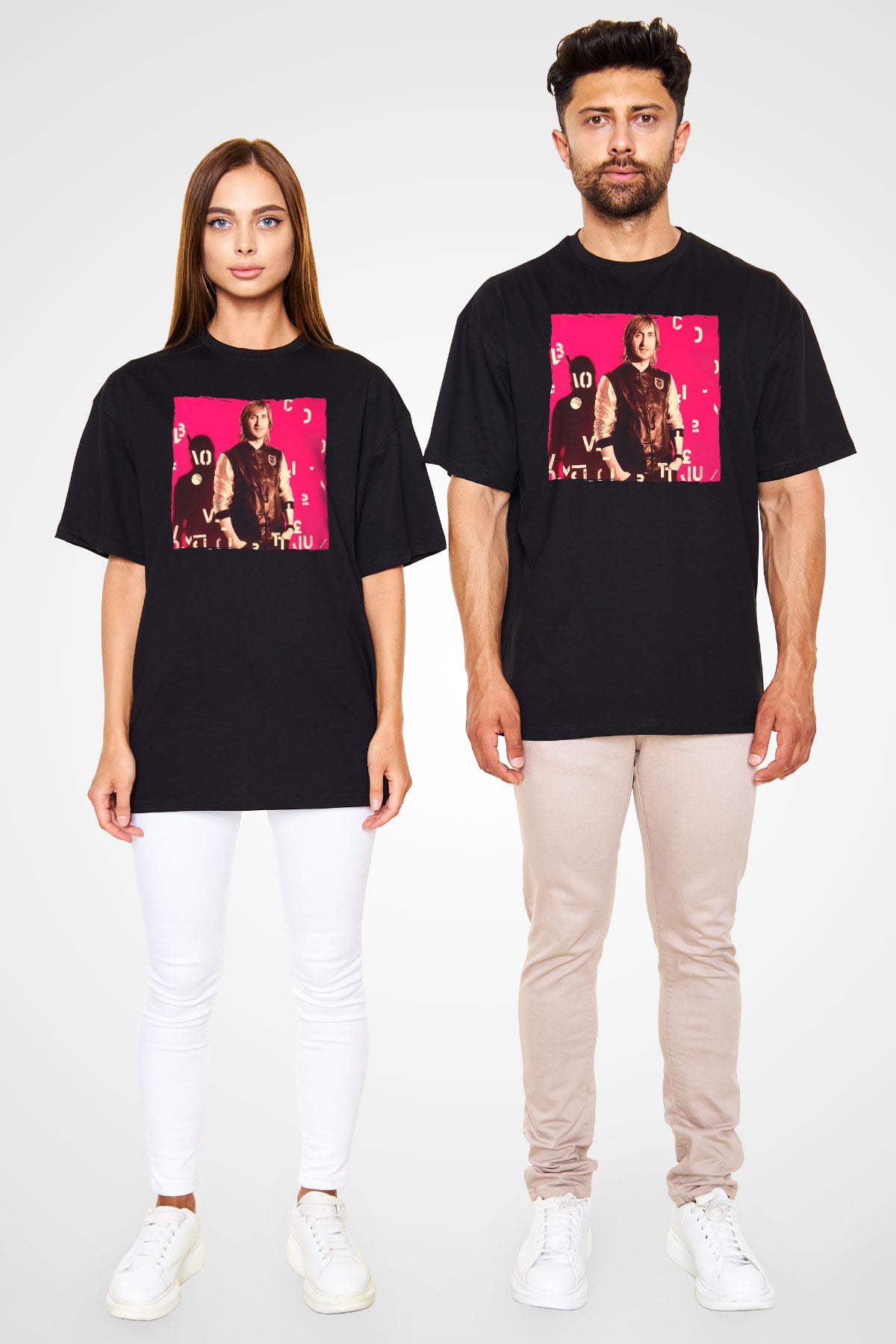 David Guetta Siyah Unisex Tişört T-Shirt - TişörtFabrikası
