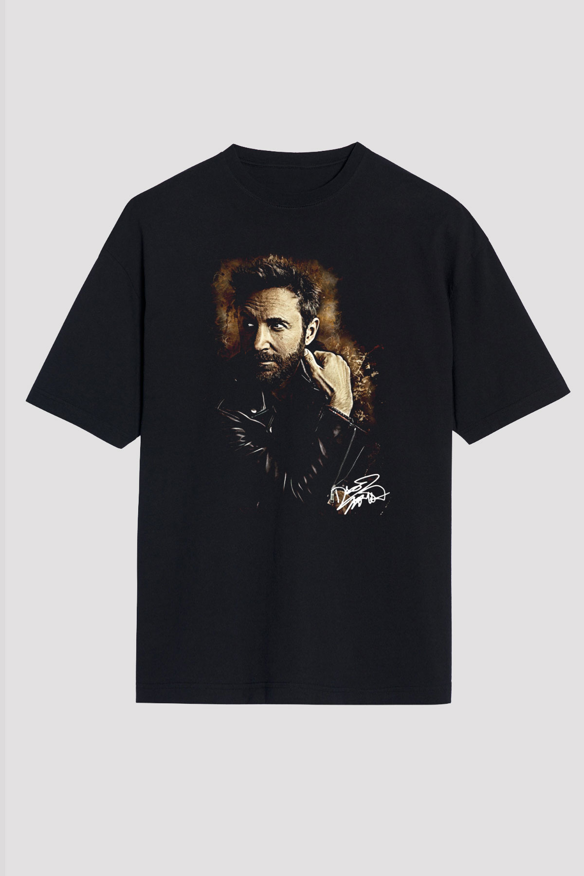 David Guetta Siyah Unisex Tişört T-Shirt - TişörtFabrikası