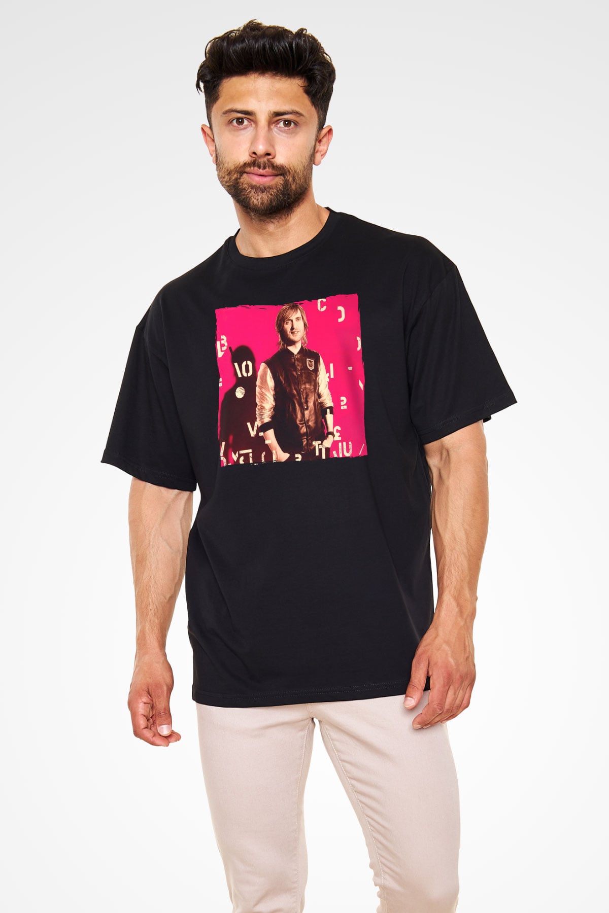 David Guetta Siyah Unisex Tişört T-Shirt - TişörtFabrikası