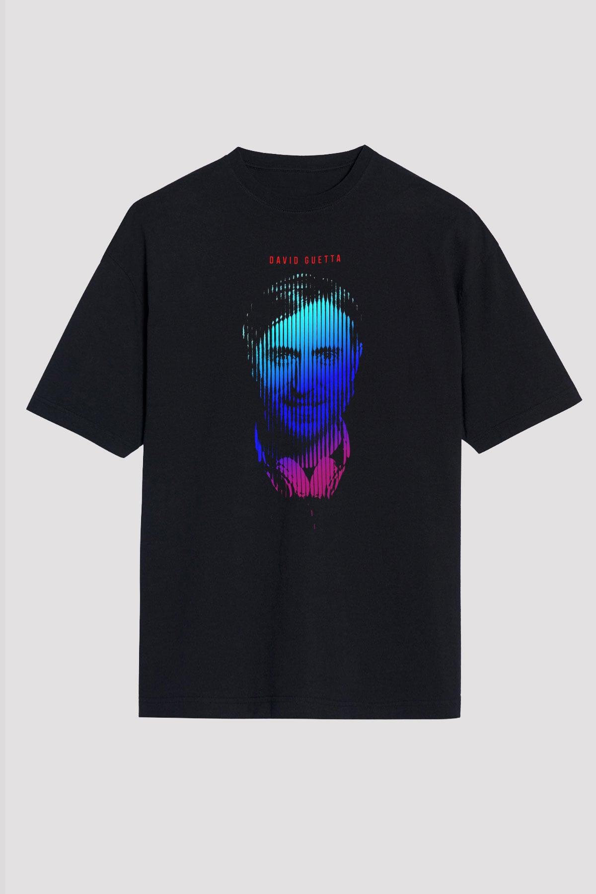 David Guetta Siyah Unisex Tişört T-Shirt - TişörtFabrikası