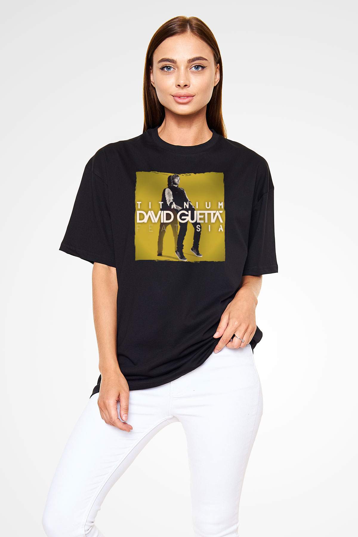David Guetta Siyah Unisex Tişört T-Shirt - TişörtFabrikası