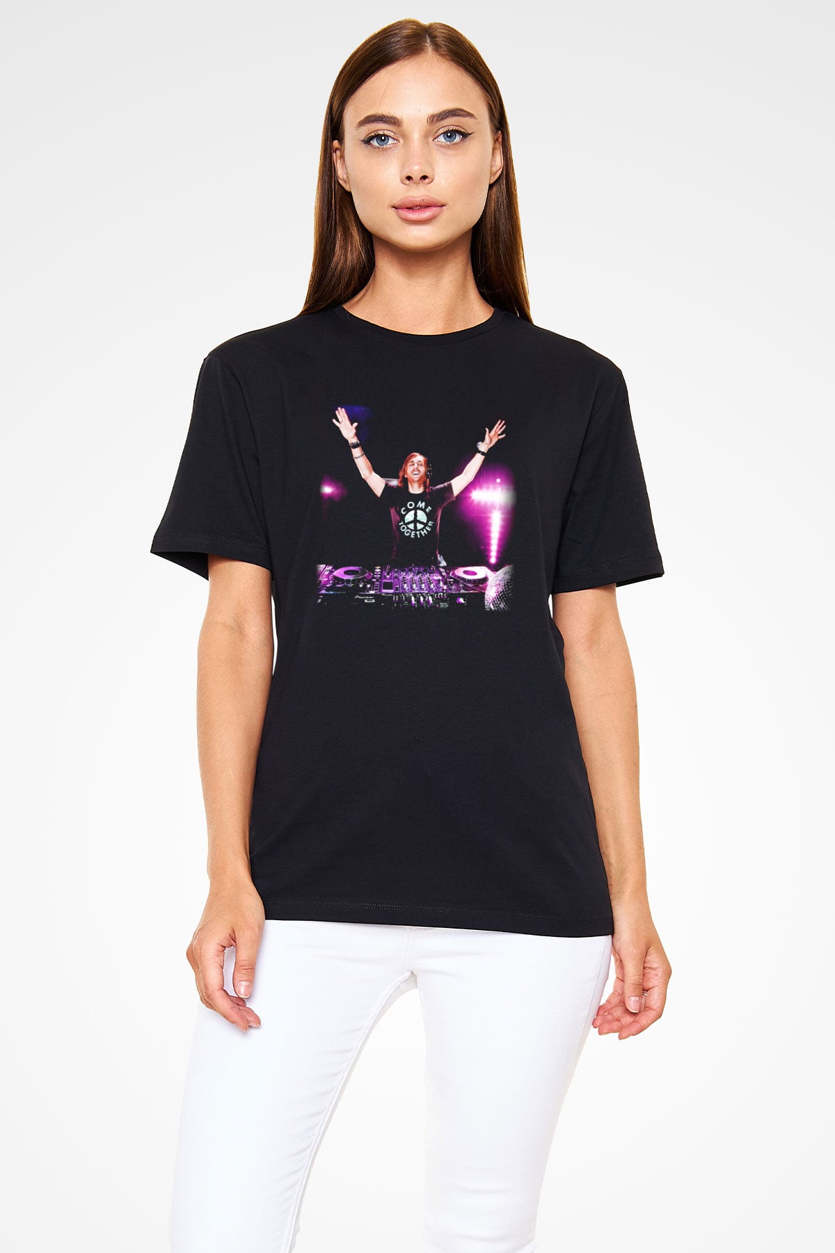 David Guetta Siyah Unisex Tişört T-Shirt - TişörtFabrikası