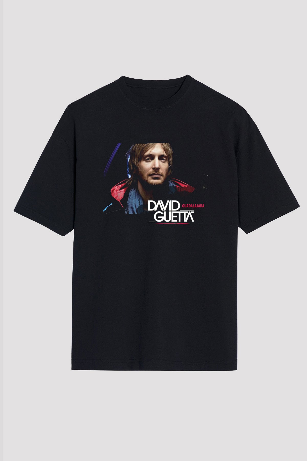 David Guetta Siyah Unisex Tişört T-Shirt - TişörtFabrikası