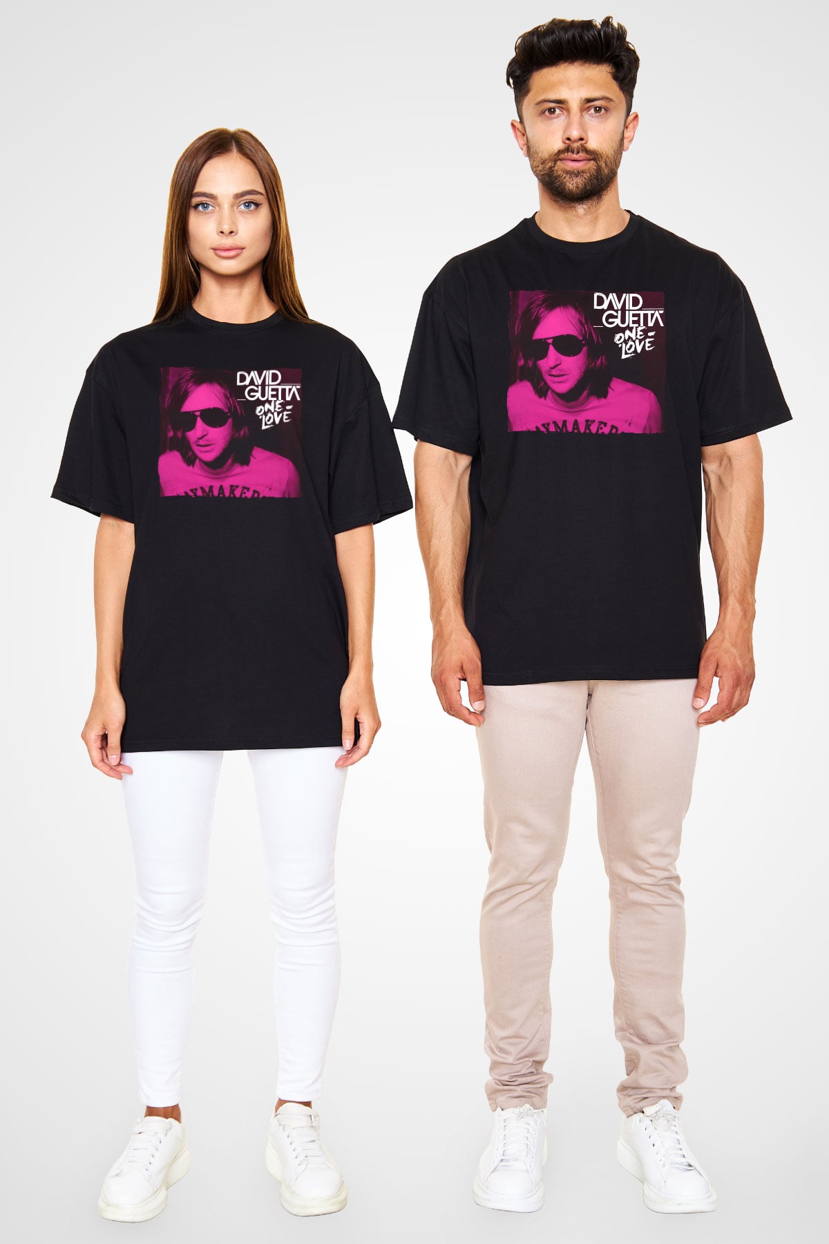 David Guetta Siyah Unisex Tişört T-Shirt - TişörtFabrikası