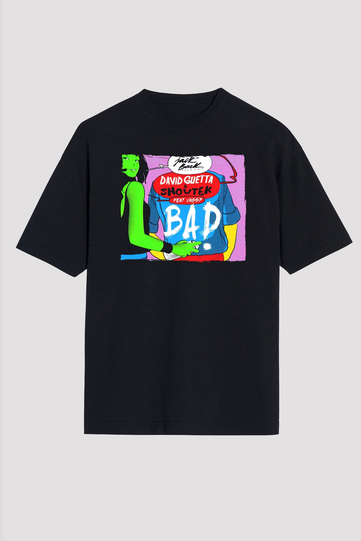 David Guetta Siyah Unisex Tişört T-Shirt - TişörtFabrikası