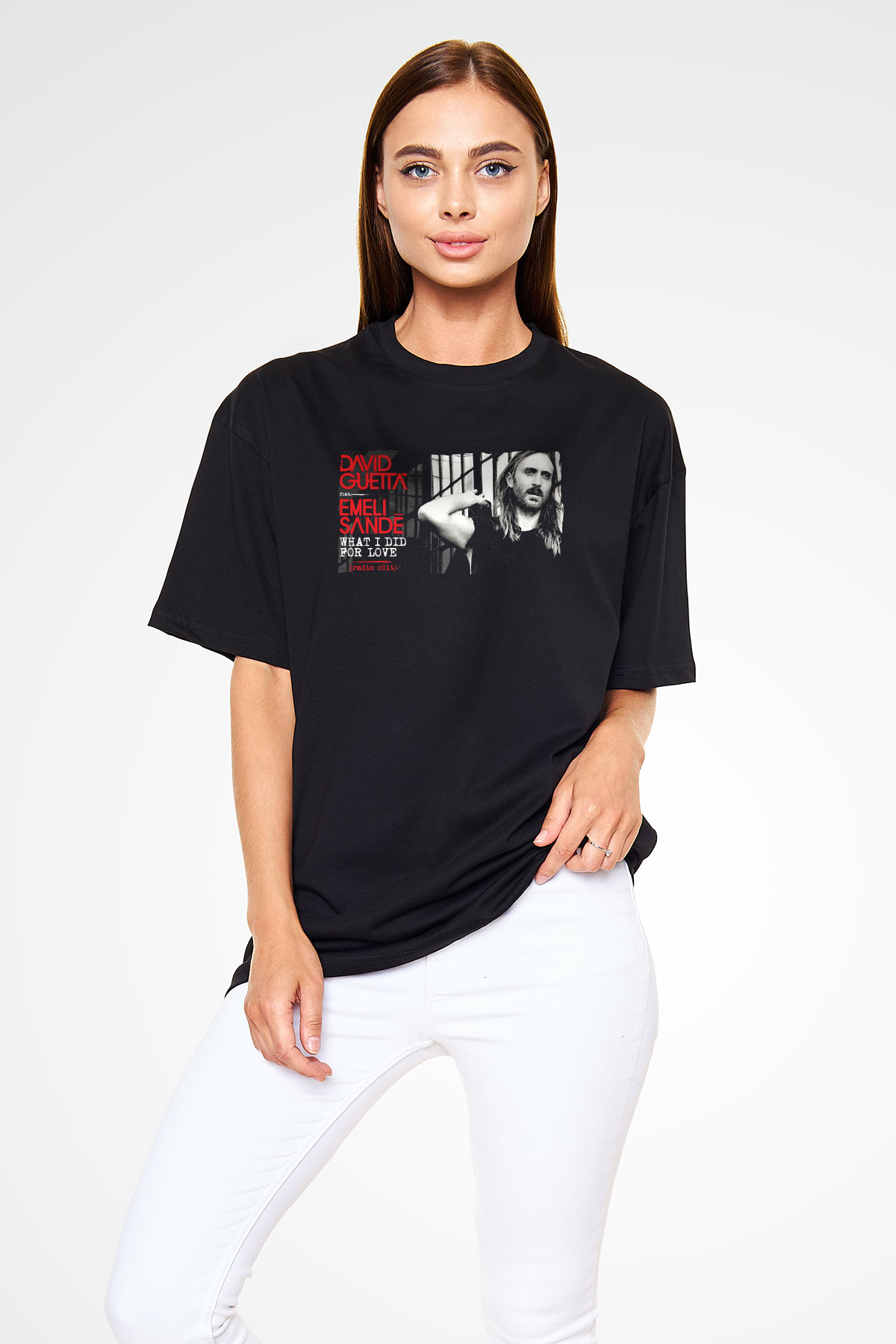 David Guetta Siyah Unisex Tişört T-Shirt - TişörtFabrikası