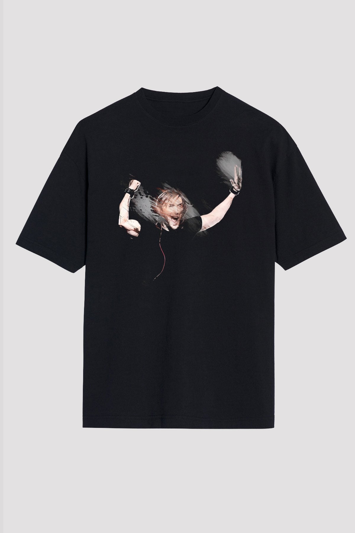 David Guetta Siyah Unisex Tişört T-Shirt - TişörtFabrikası