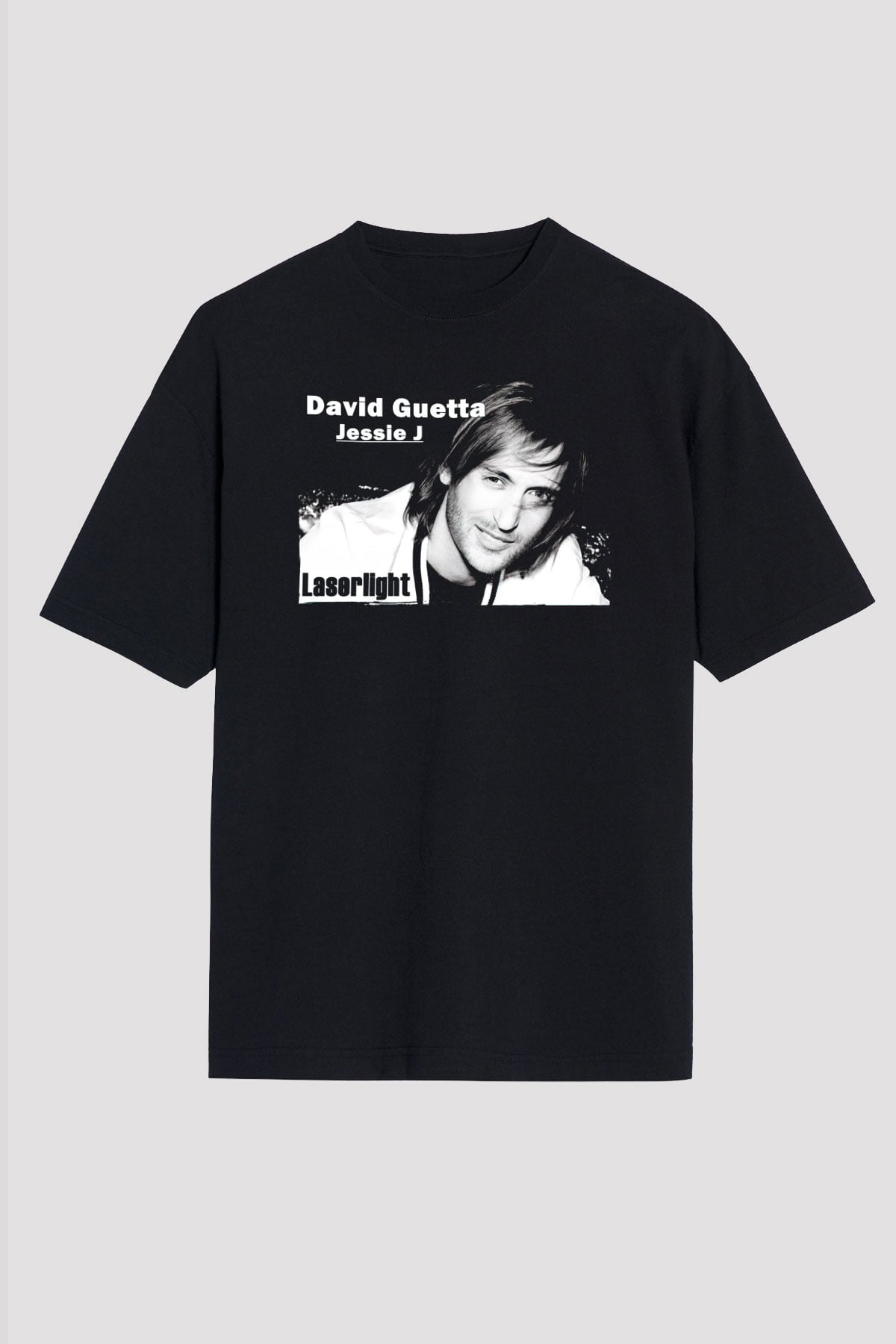 David Guetta Siyah Unisex Tişört T-Shirt - TişörtFabrikası