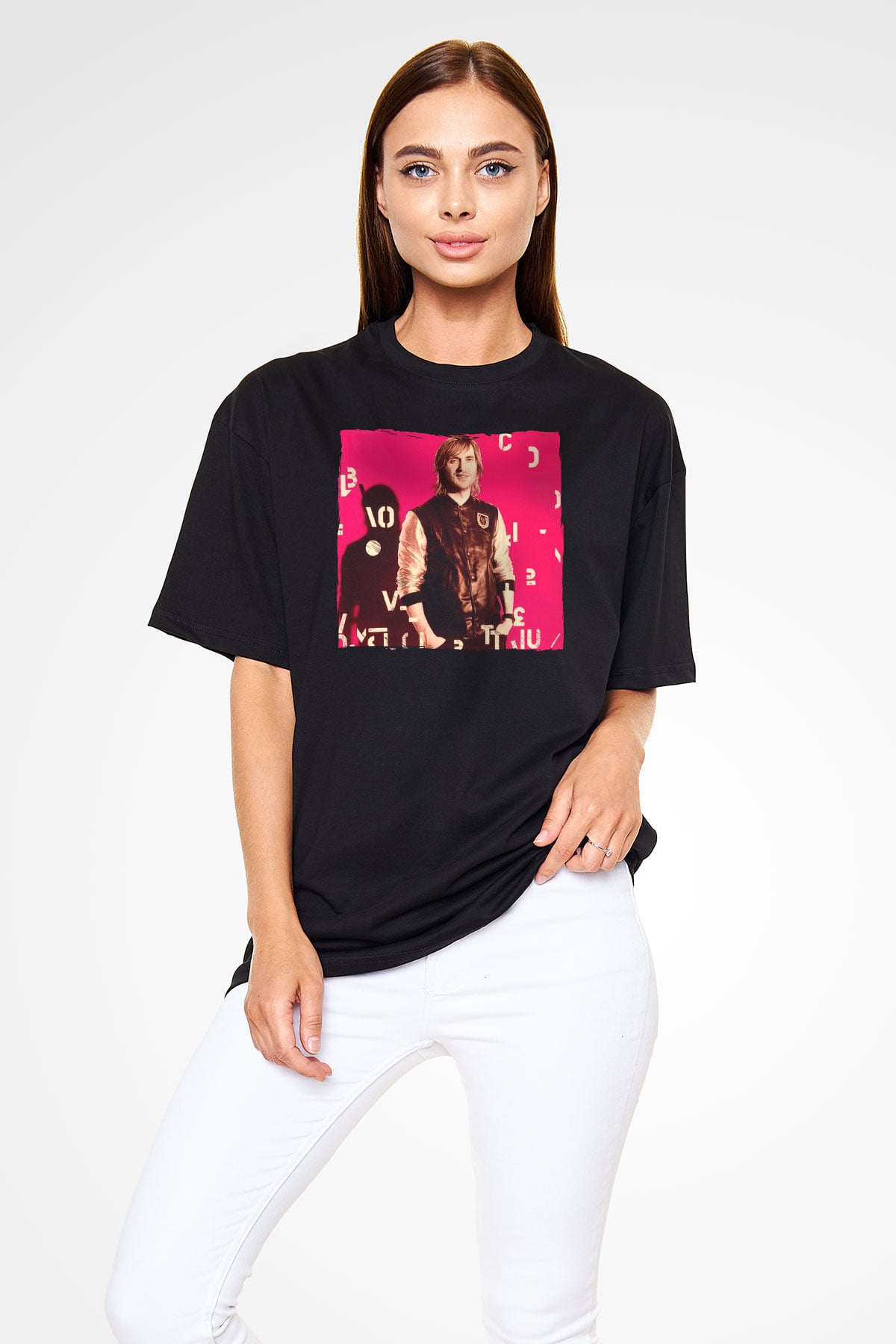 David Guetta Siyah Unisex Tişört T-Shirt - TişörtFabrikası