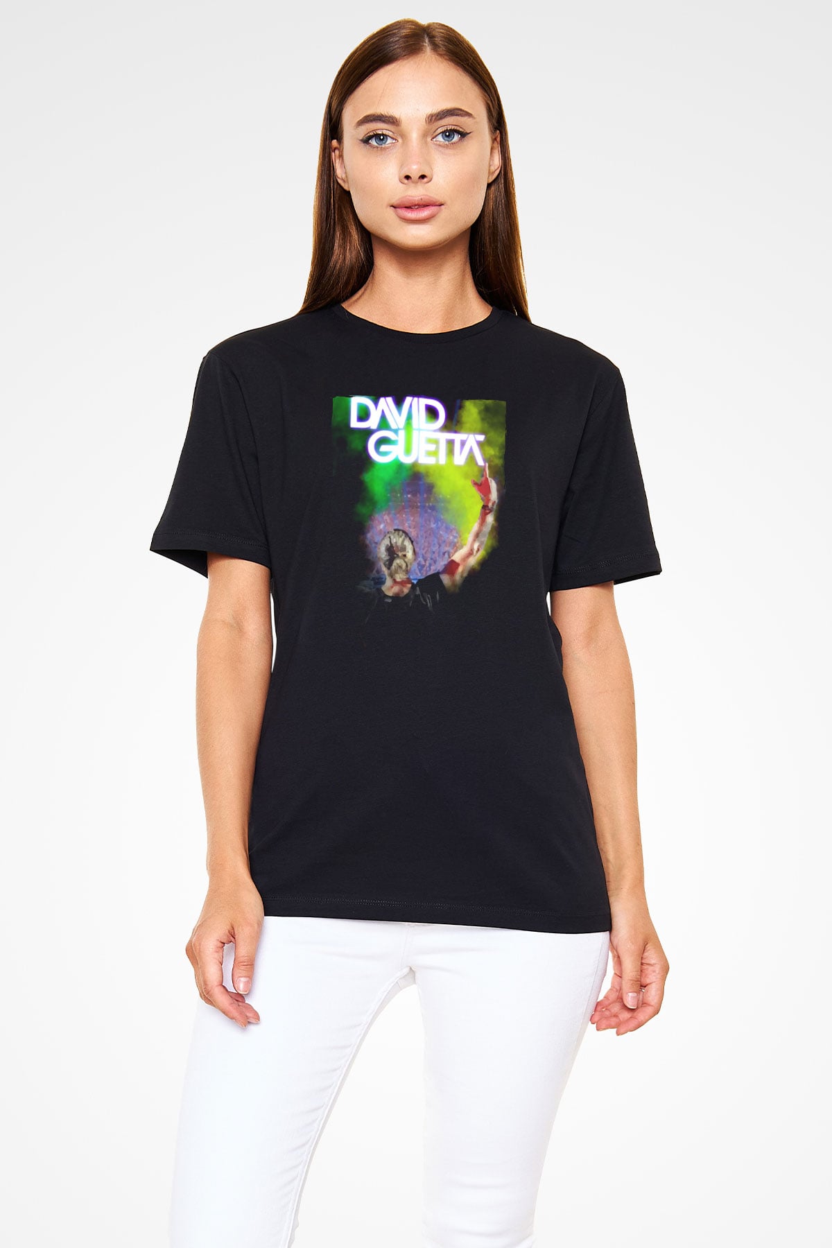 David Guetta Siyah Unisex Tişört T-Shirt - TişörtFabrikası