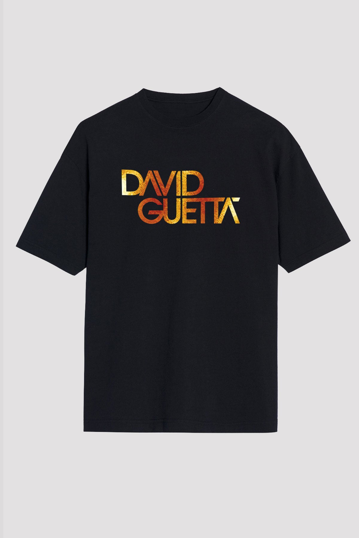 David Guetta Siyah Unisex Tişört T-Shirt - TişörtFabrikası