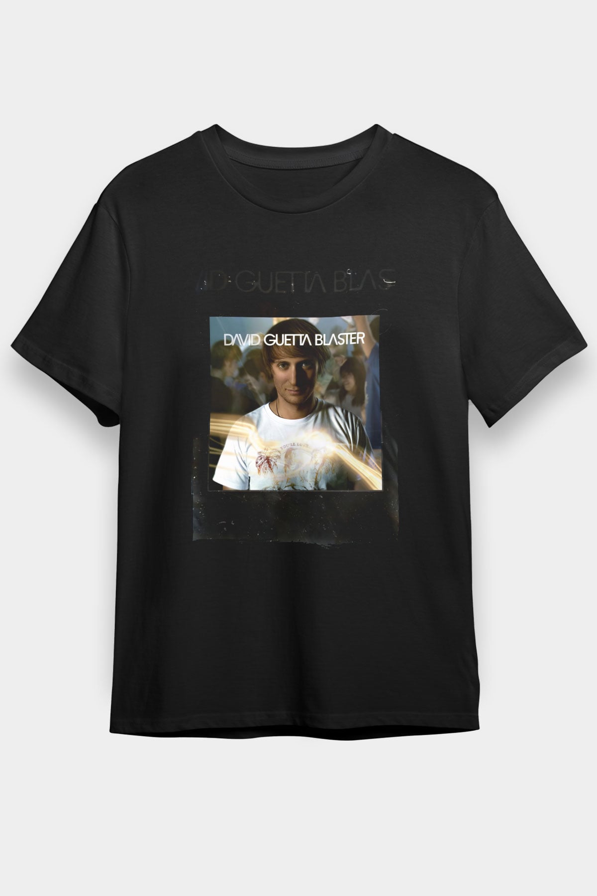 David Guetta Siyah Unisex Tişört T-Shirt - TişörtFabrikası