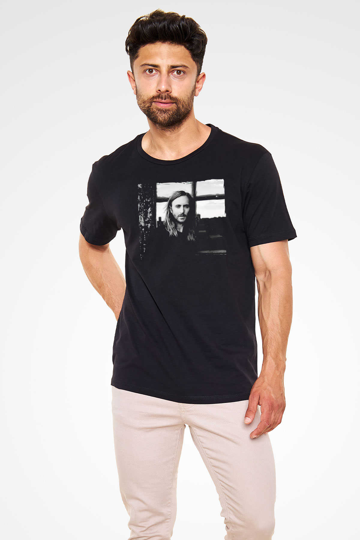 David Guetta Siyah Unisex Tişört T-Shirt - TişörtFabrikası