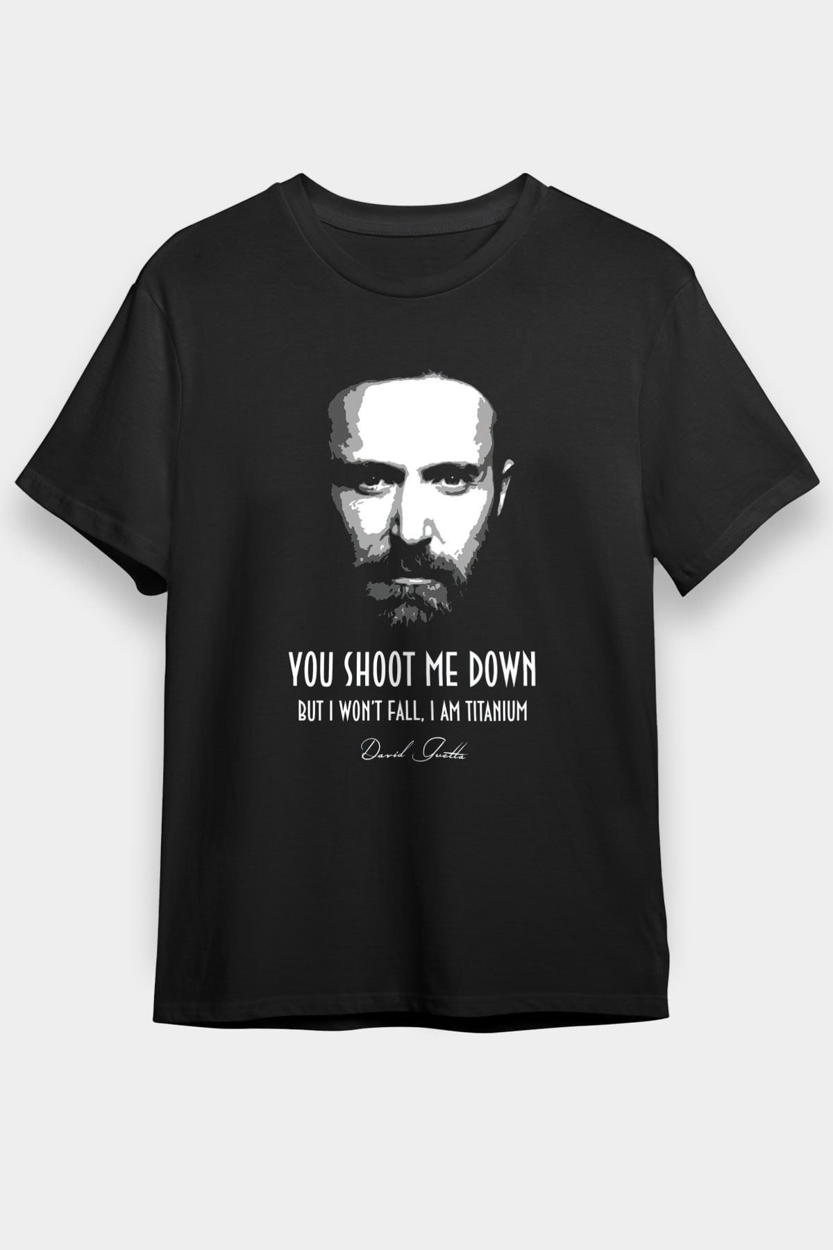 David Guetta Siyah Unisex Tişört T-Shirt - TişörtFabrikası