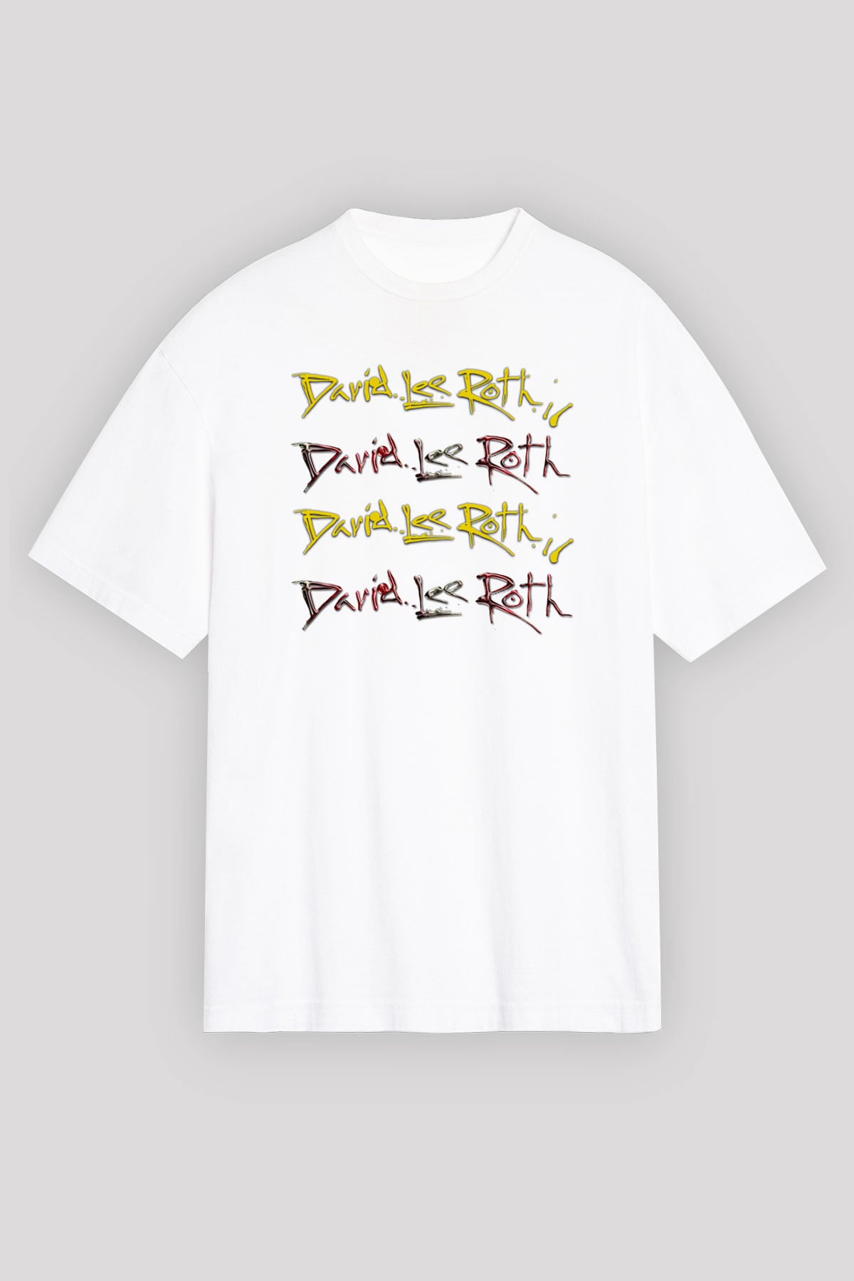 David Lee Roth Band Beyaz Unisex Oversize Tişört T-Shirt