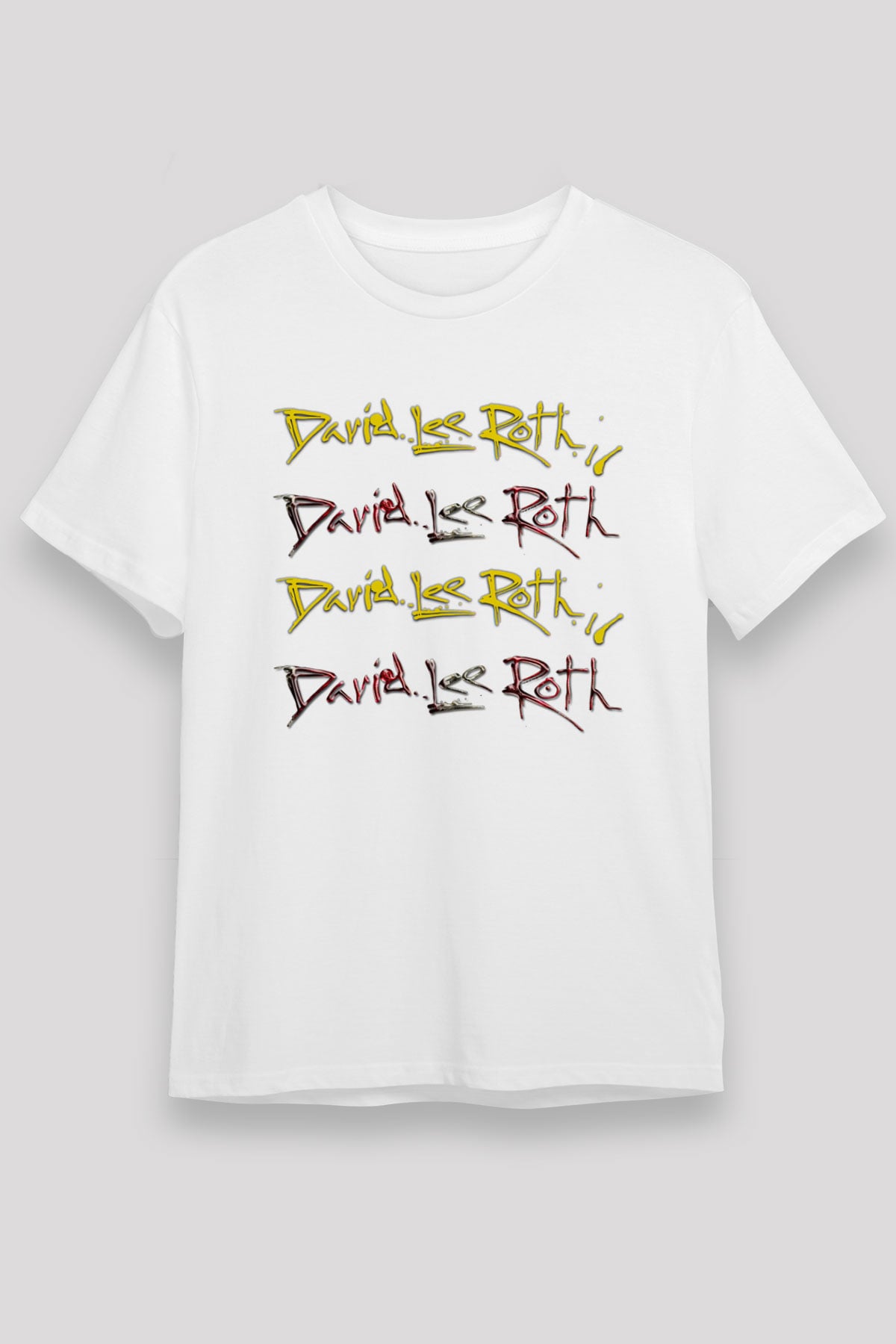 David Lee Roth Band Beyaz Unisex Tişört T-Shirt - TişörtFabrikası