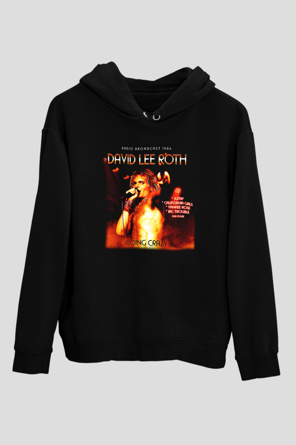 David Lee Roth Band Siyah Unisex Hoodie