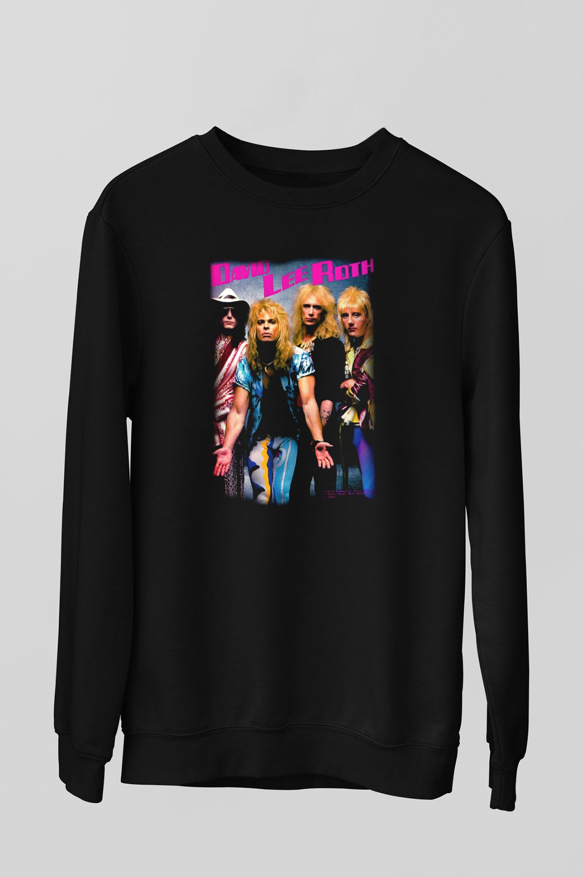 David Lee Roth Band Siyah Unisex Sweatshirt