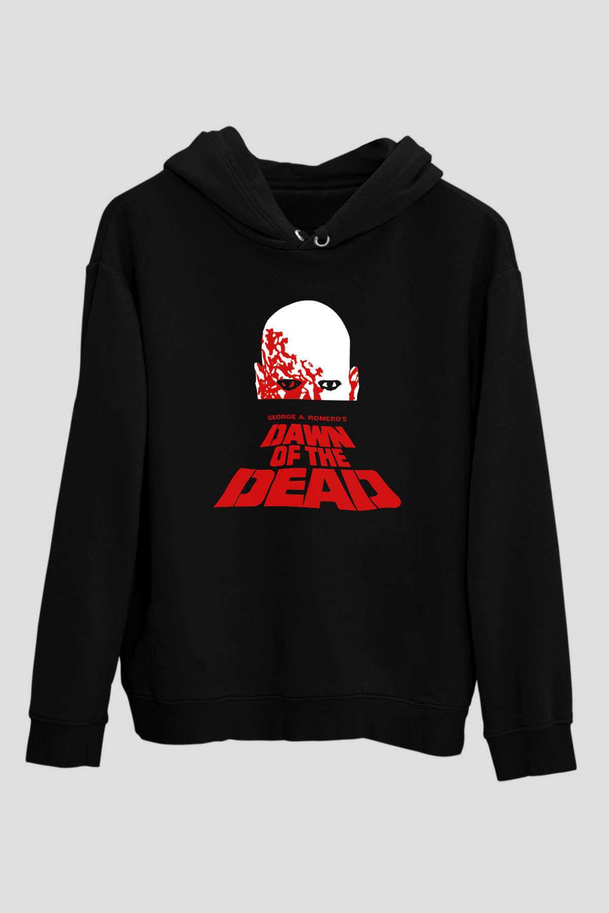 Dawn of the Dead Siyah Unisex Kapüşonlu Sweatshirt