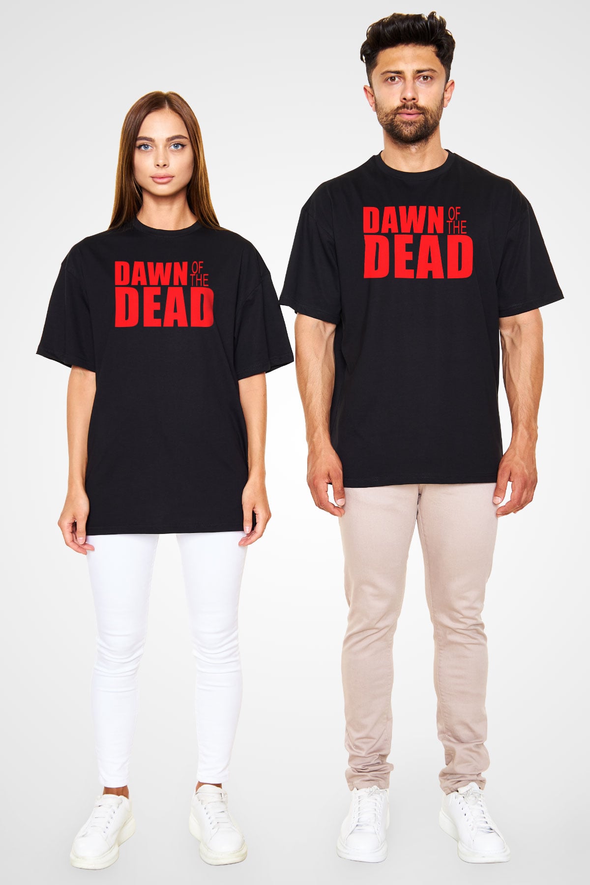 Dawn of the Dead Siyah Unisex Oversize Tişört