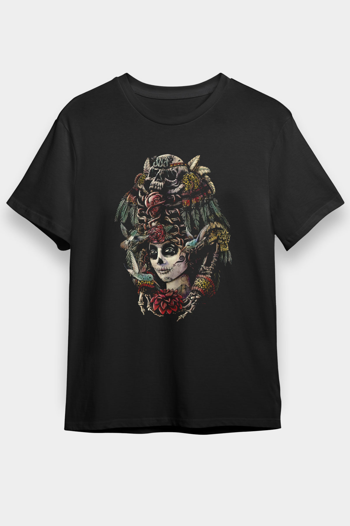 Day of the Dead Siyah Unisex Tişört