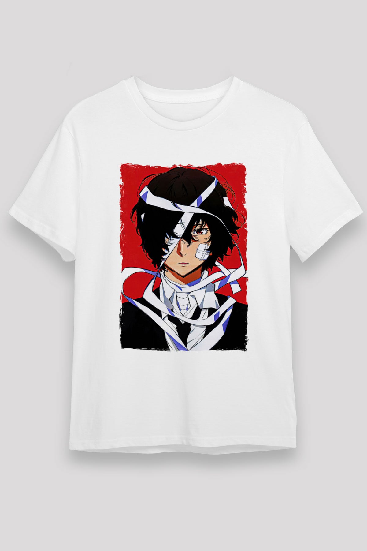 Dazai Unisex Baskılı Beyaz Tişört - Tshirt
