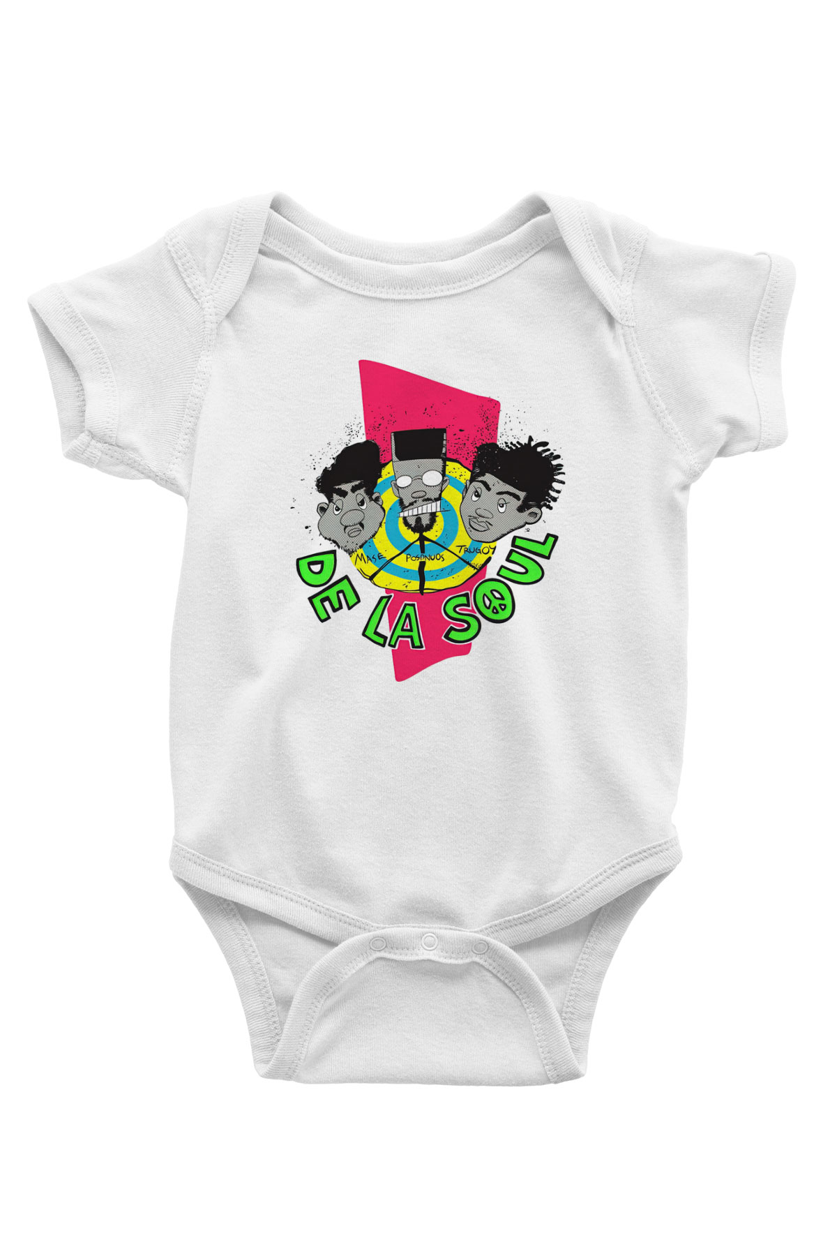 De La Soul Baskılı Beyaz Unisex Bebek Body - Zıbın