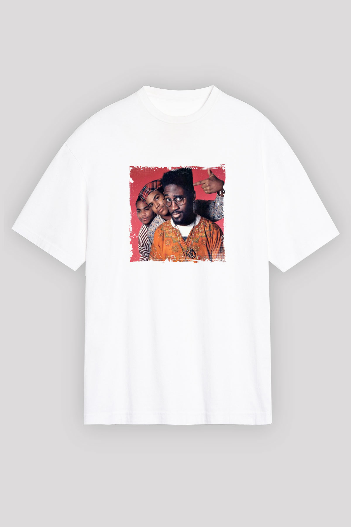 De La Soul Baskılı Unisex Beyaz Tişört