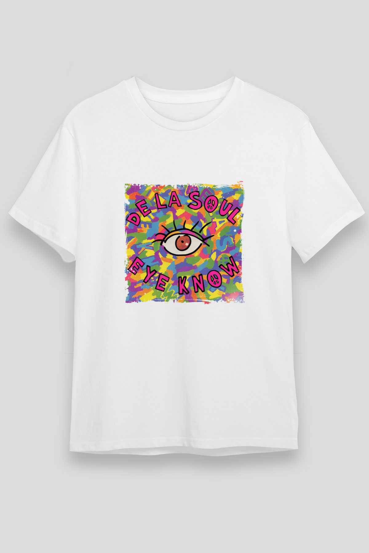 De La Soul Baskılı Unisex Beyaz Tişört
