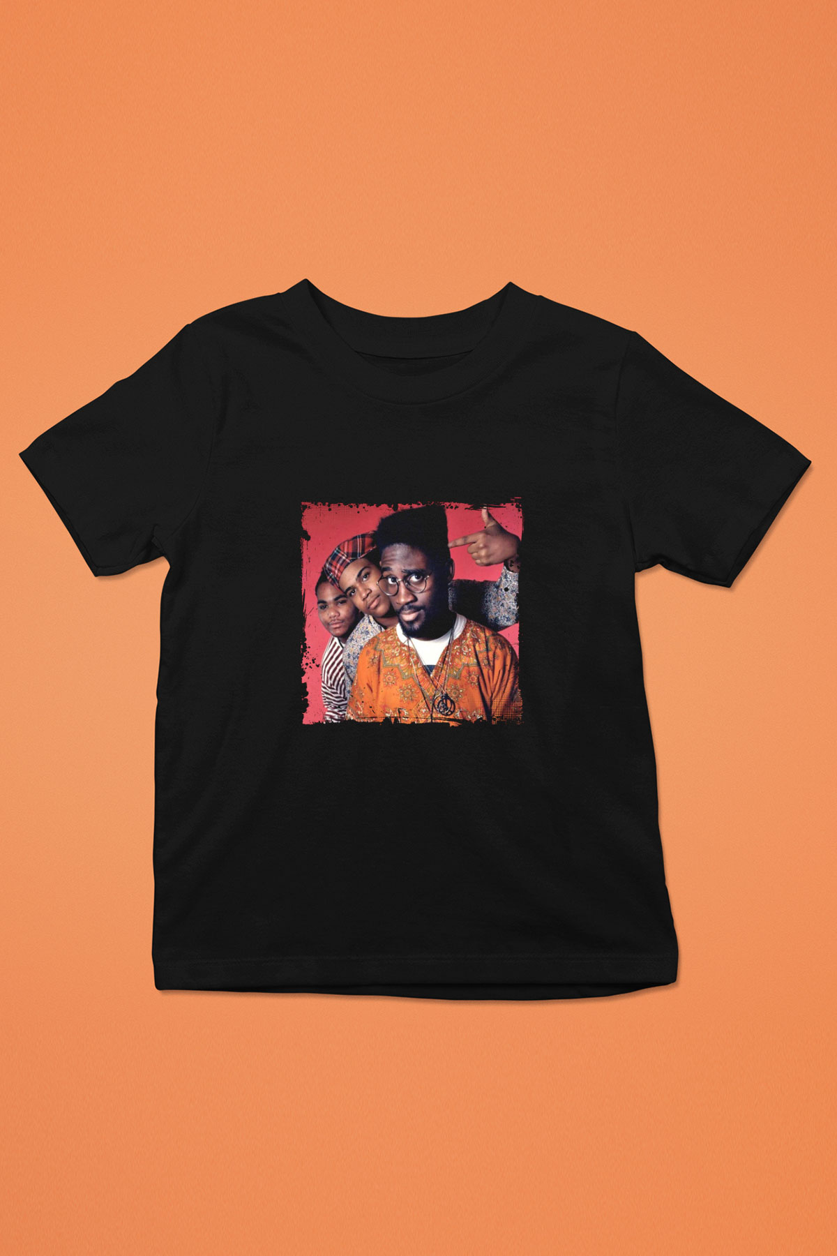 De La Soul Baskılı Unisex Siyah Çocuk Tişört