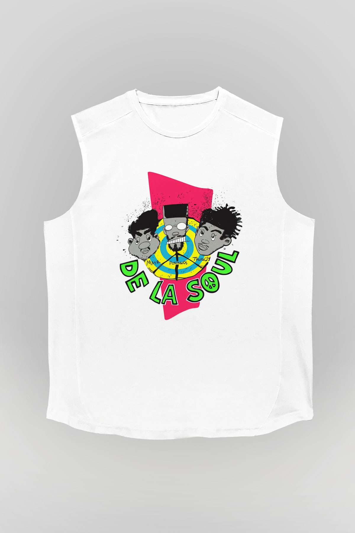 De La Soul Beyaz Unisex Kolsuz Tişört