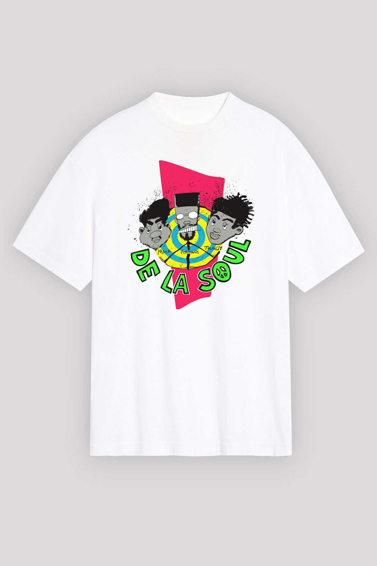 De La Soul Beyaz Unisex Oversize Tişört T-Shirt