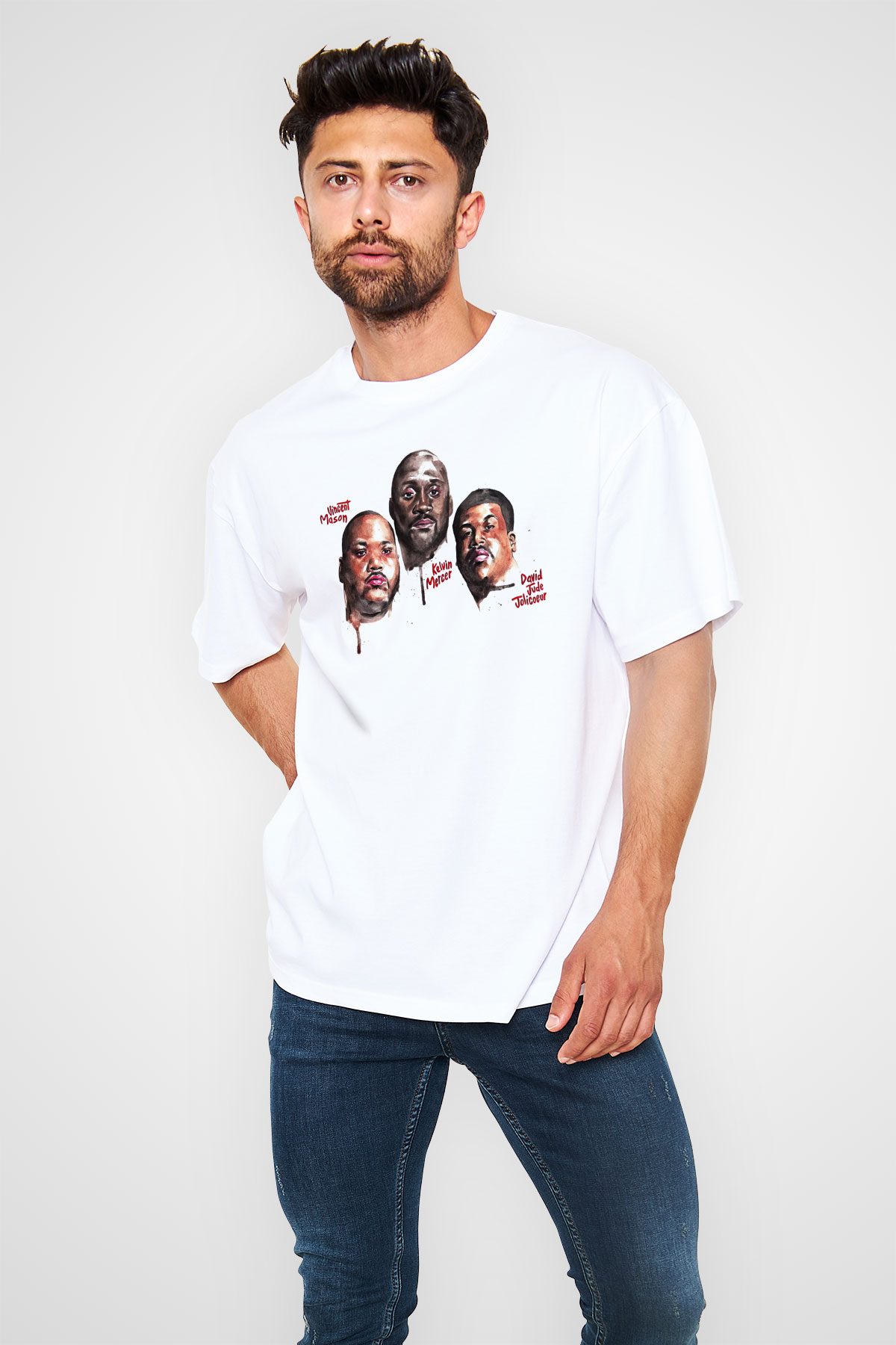 De La Soul Beyaz Unisex Oversize Tişört T-Shirt