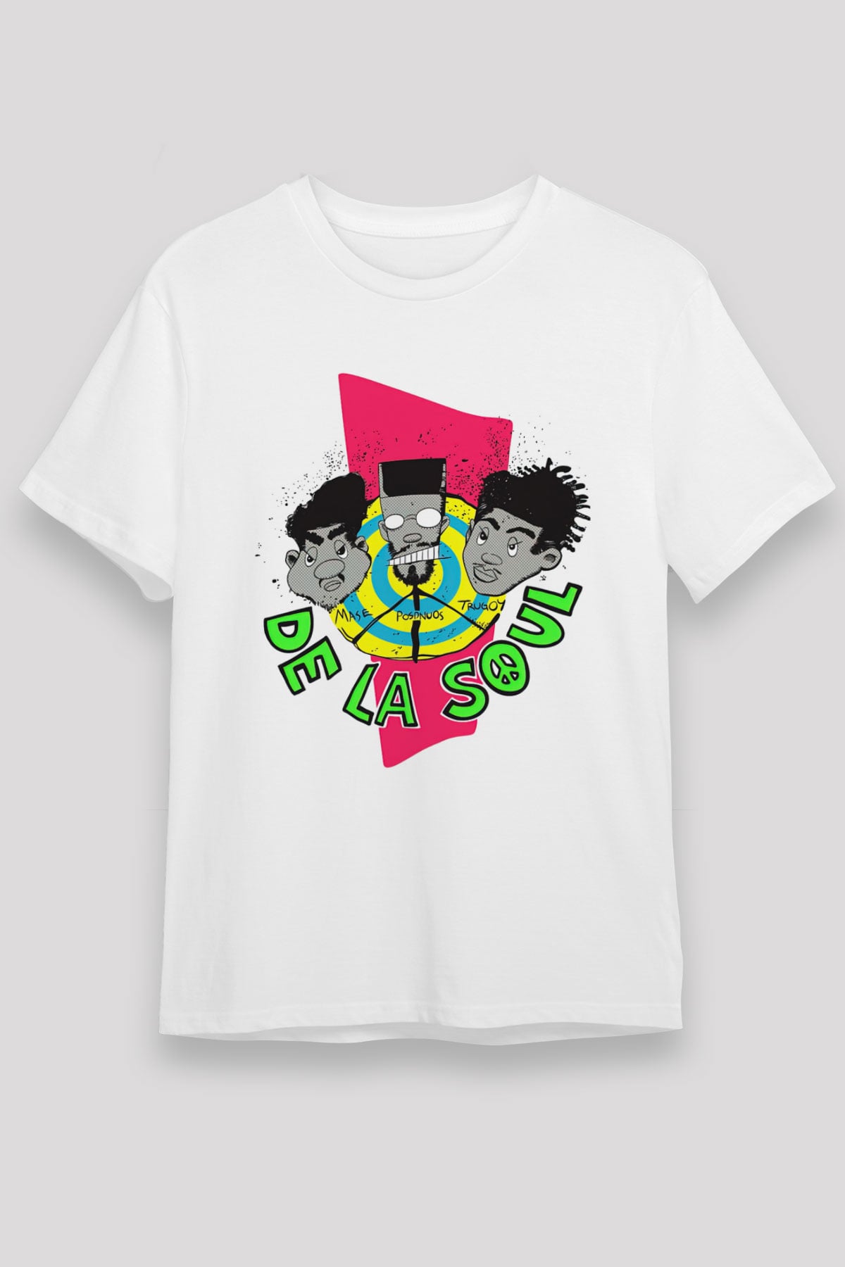 De La Soul Beyaz Unisex Tişört T-Shirt - TişörtFabrikası