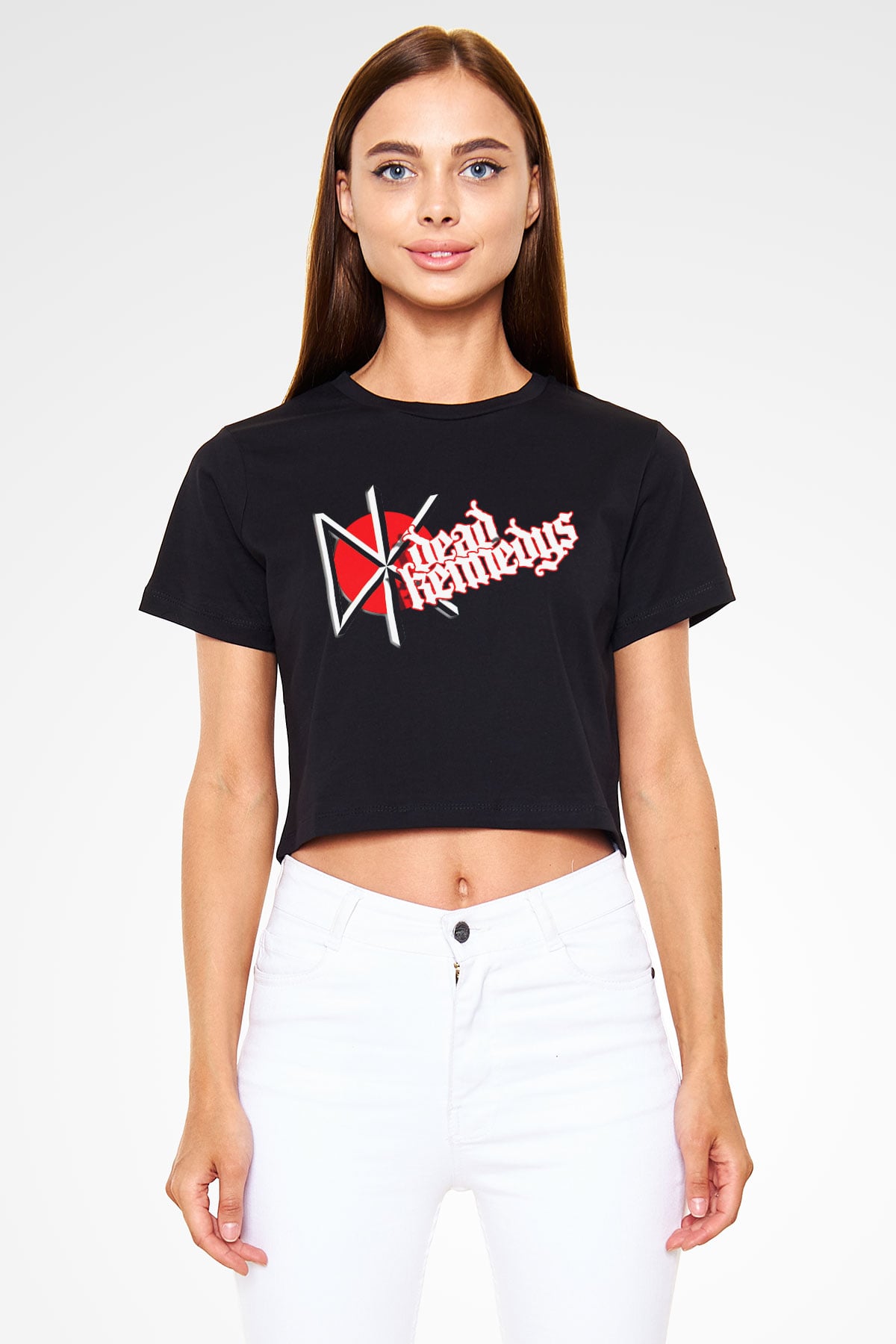 Dead Kennedys Siyah Crop Top Tişört