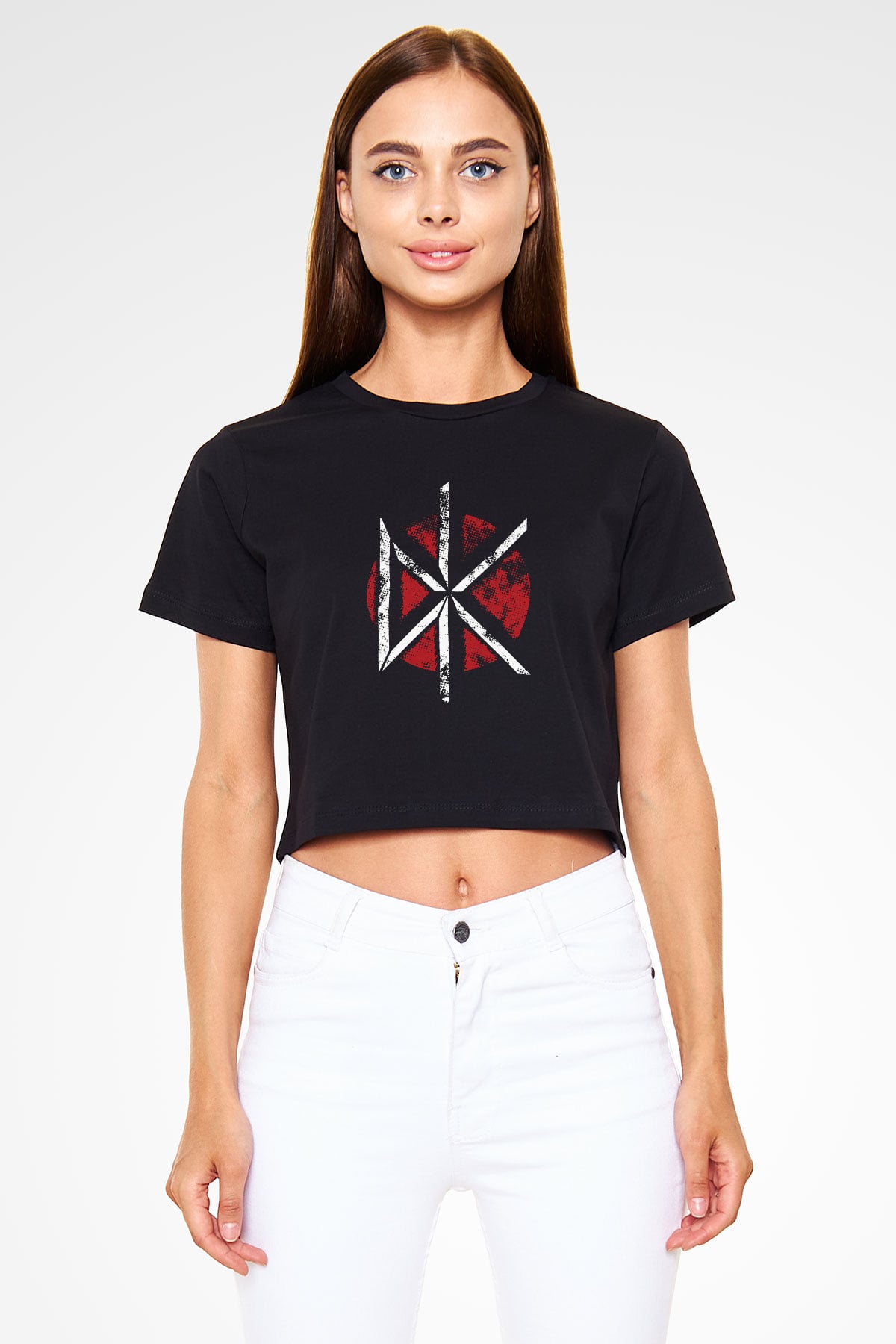 Dead Kennedys Siyah Crop Top Tişört