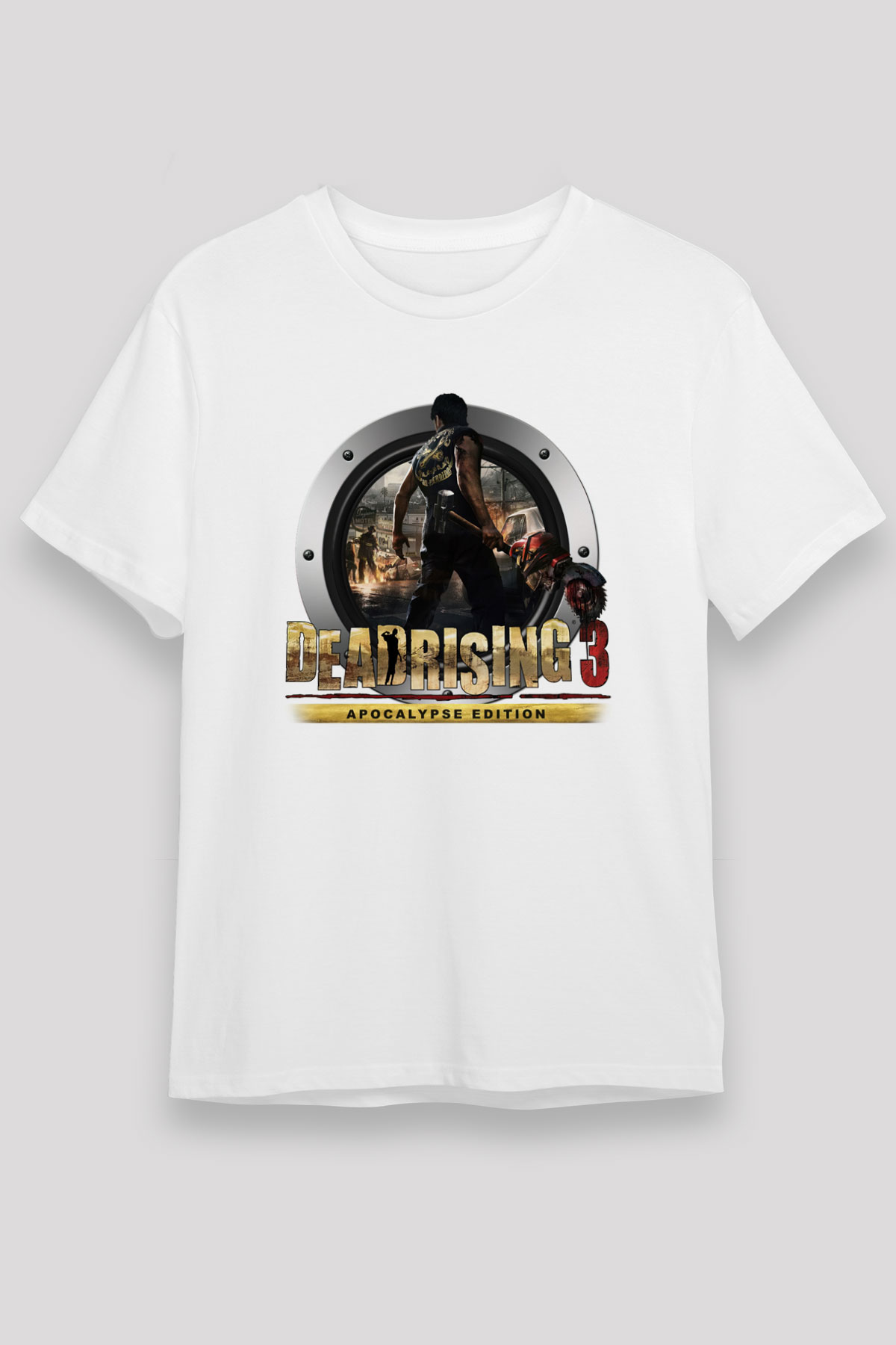 Dead Rising Beyaz Unisex Tişört T-Shirt