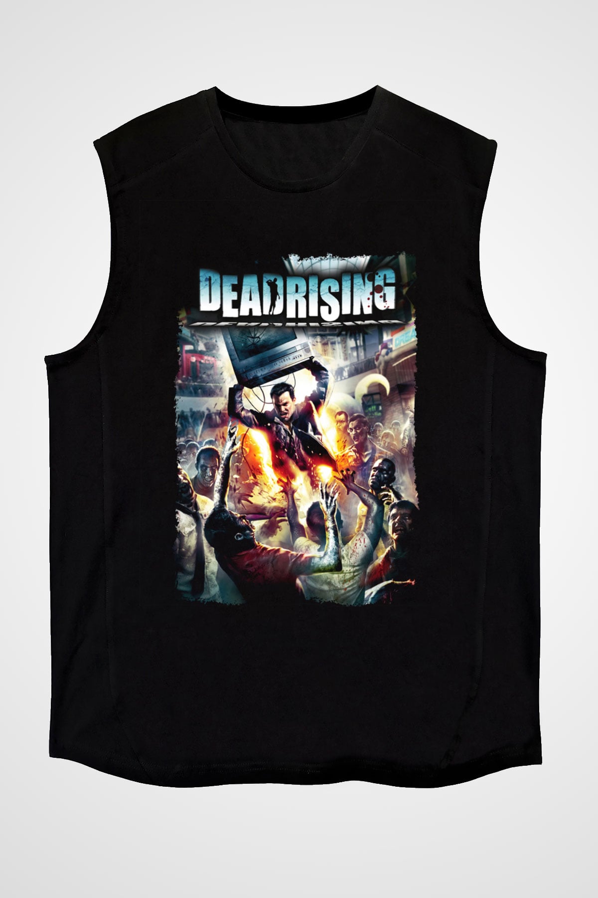 Dead Rising Siyah Unisex Kolsuz Tişört
