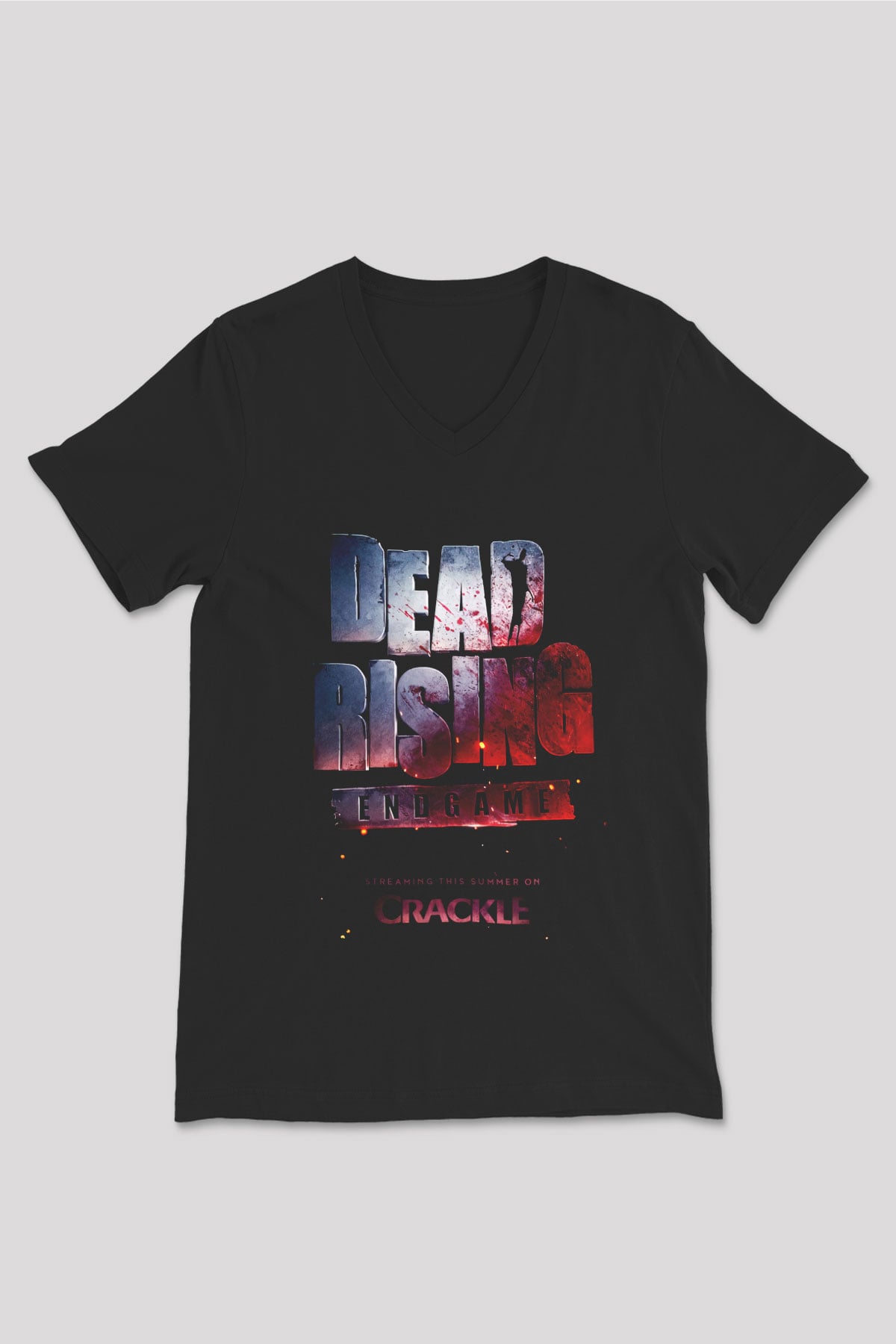Dead Rising Siyah Unisex V Yaka Tişört