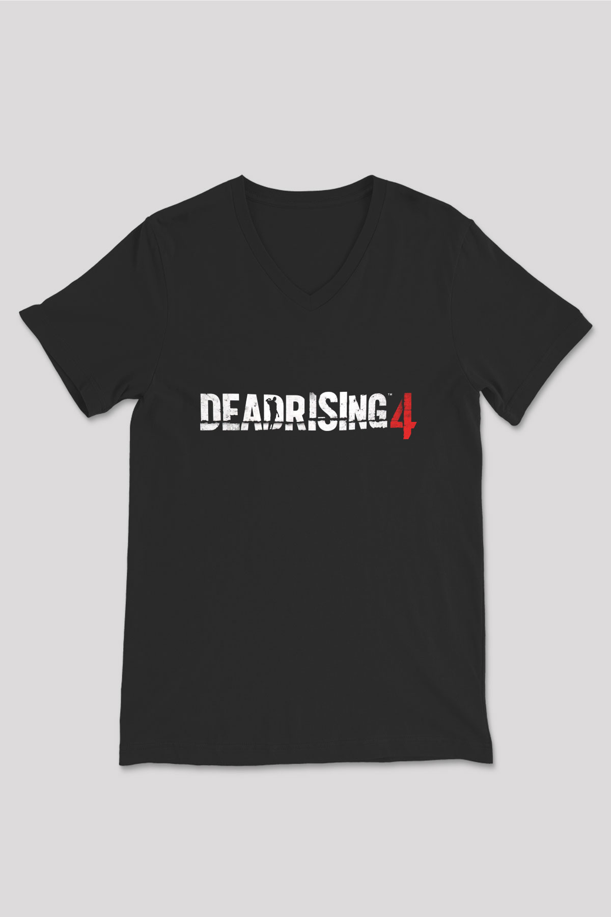 Dead Rising Siyah Unisex V Yaka Tişört