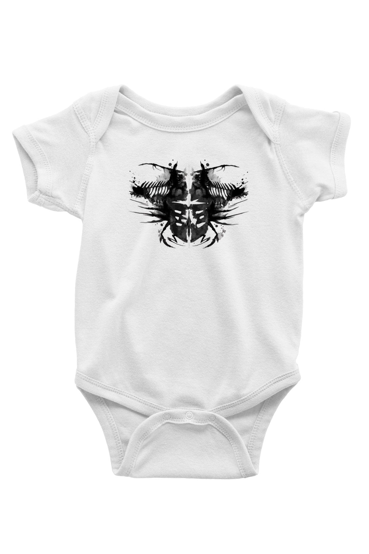 Dead Space Baskılı Beyaz Unisex Bebek Body - Zıbın